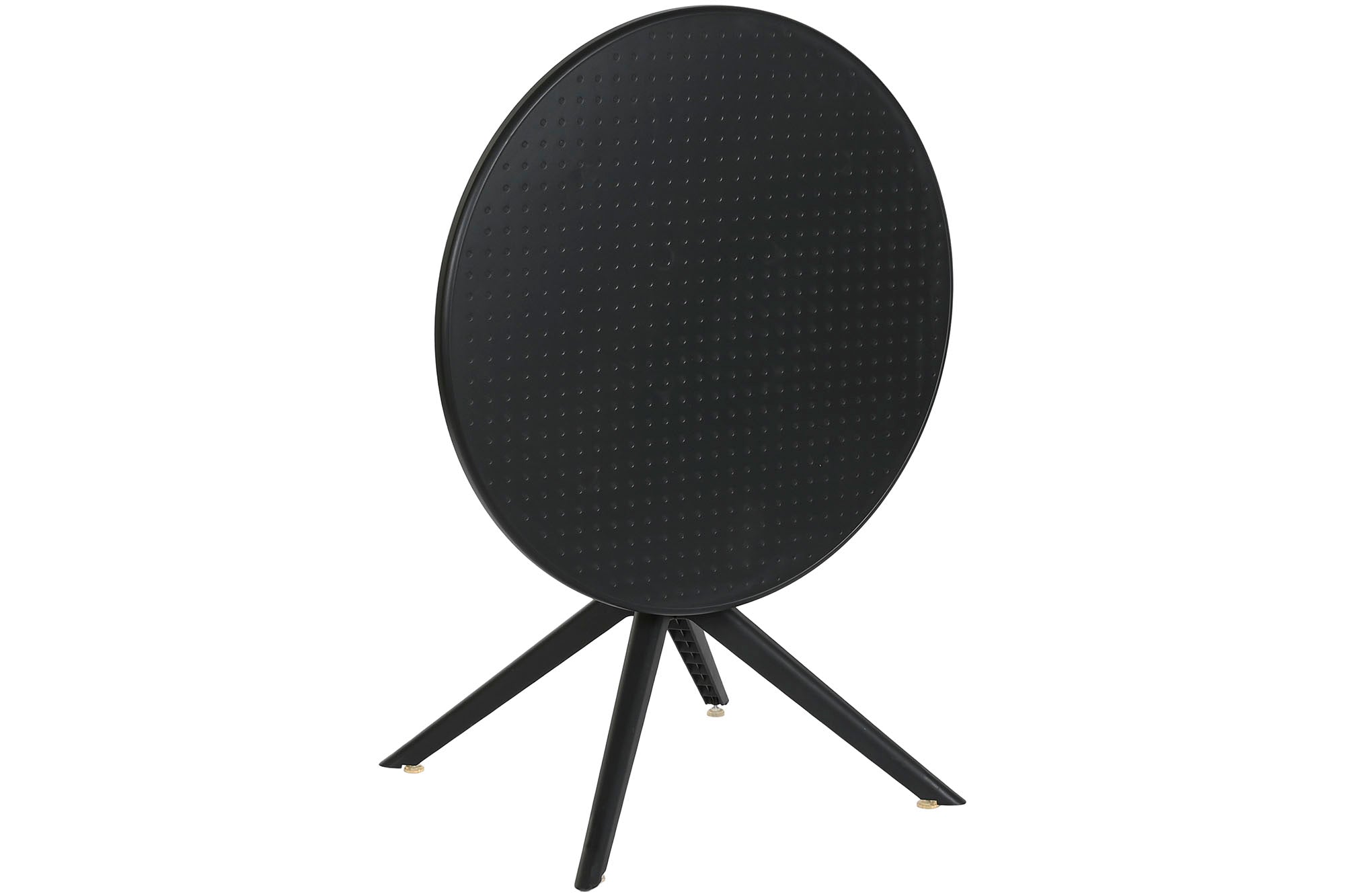 Mesa Metal Pp 80X80X75 Reciclado Negro