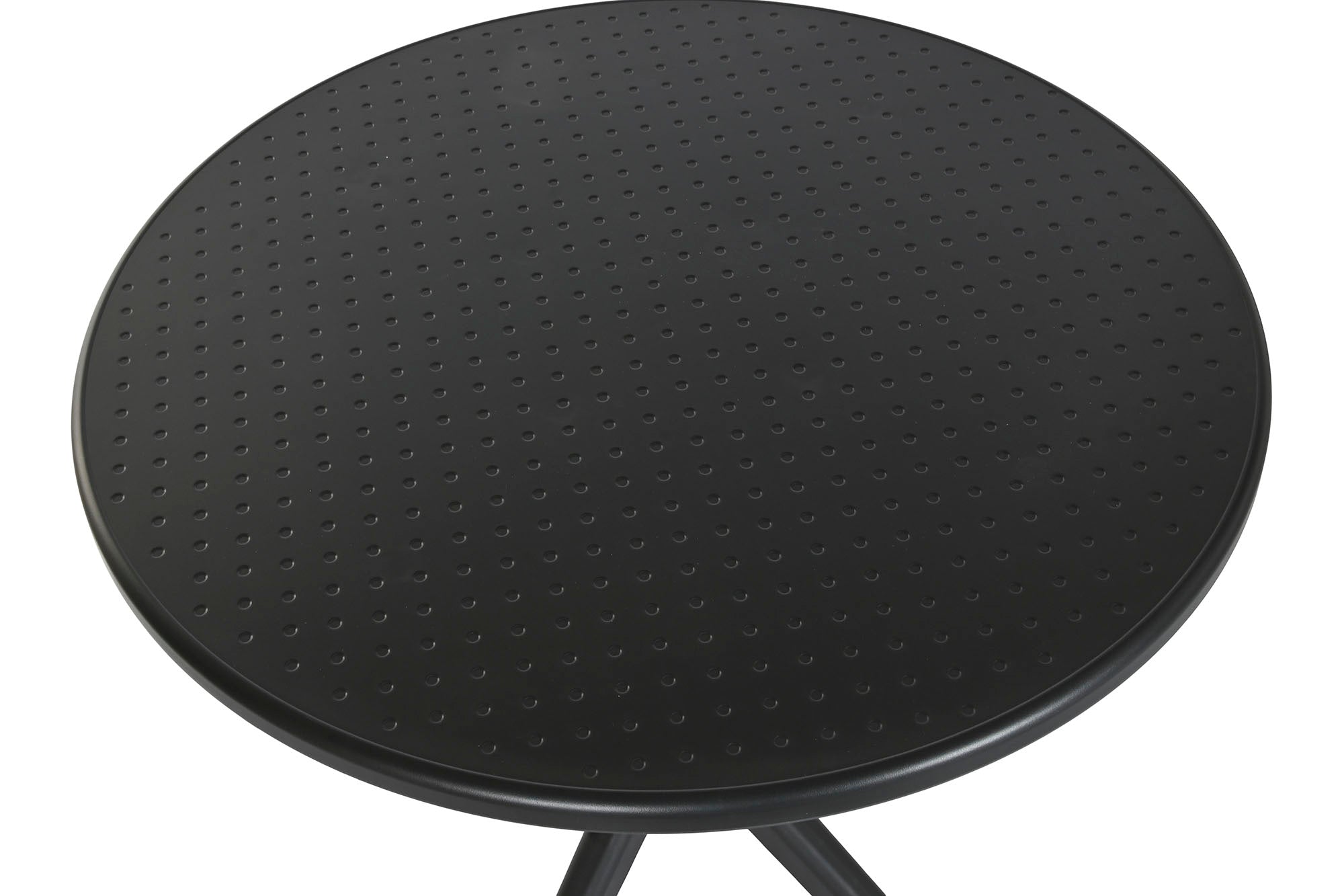 Mesa Metal Pp 80X80X75 Reciclado Negro