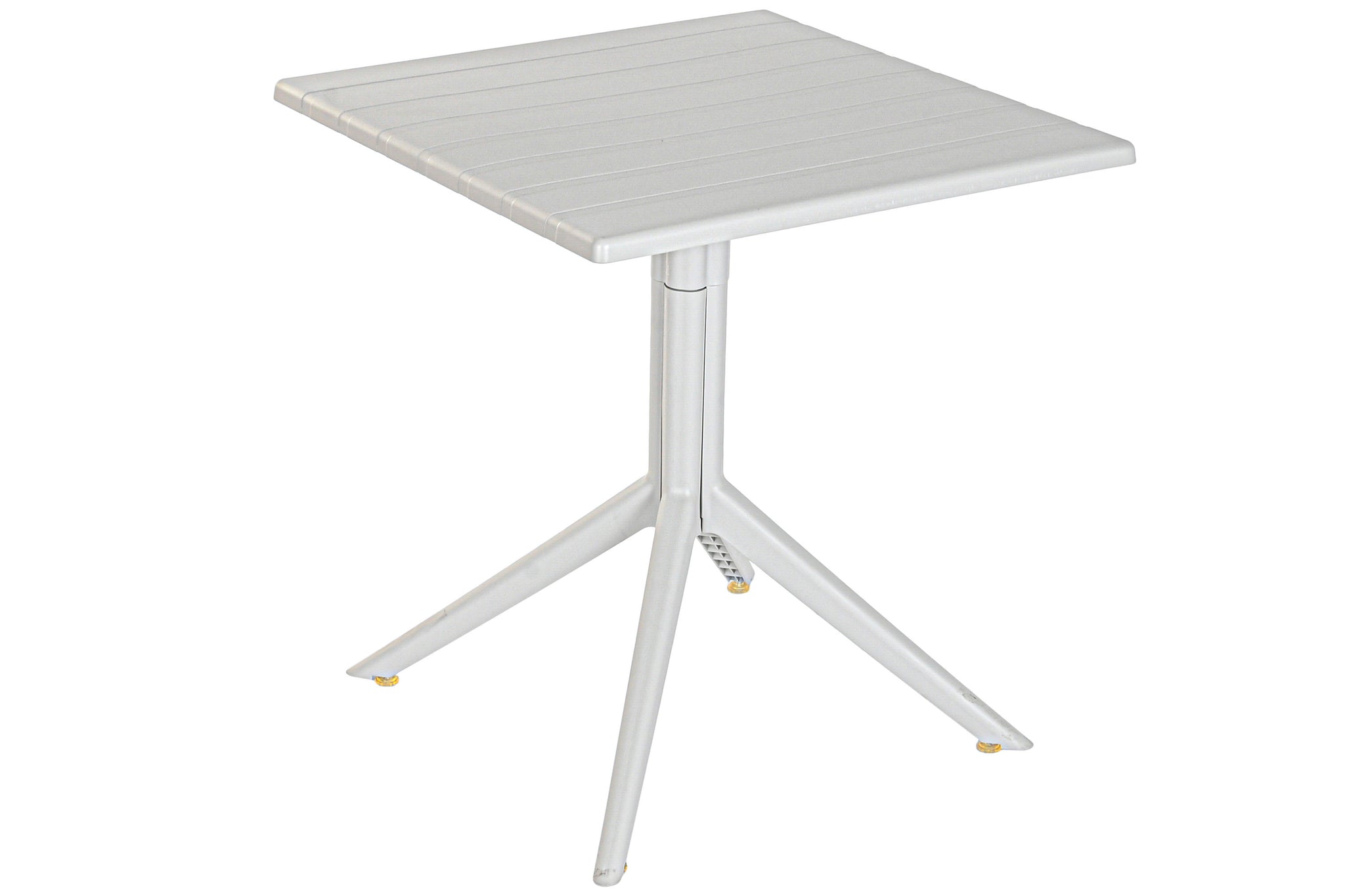 Mesa Metal Pp 70X70X75 Reciclado Gris