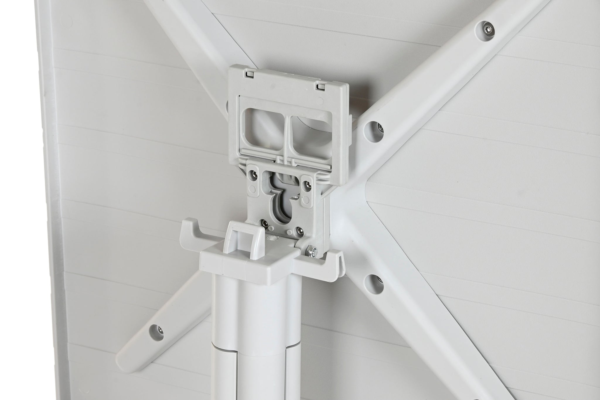 Mesa Metal Pp 70X70X75 Reciclado Gris