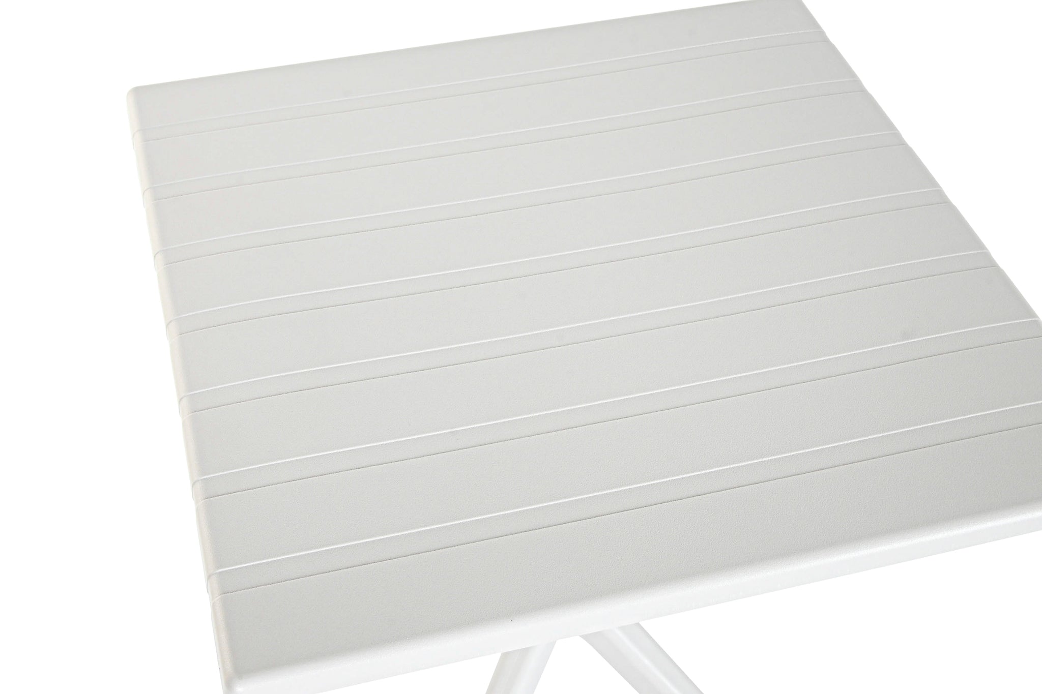 Mesa Metal Pp 70X70X75 Reciclado Gris