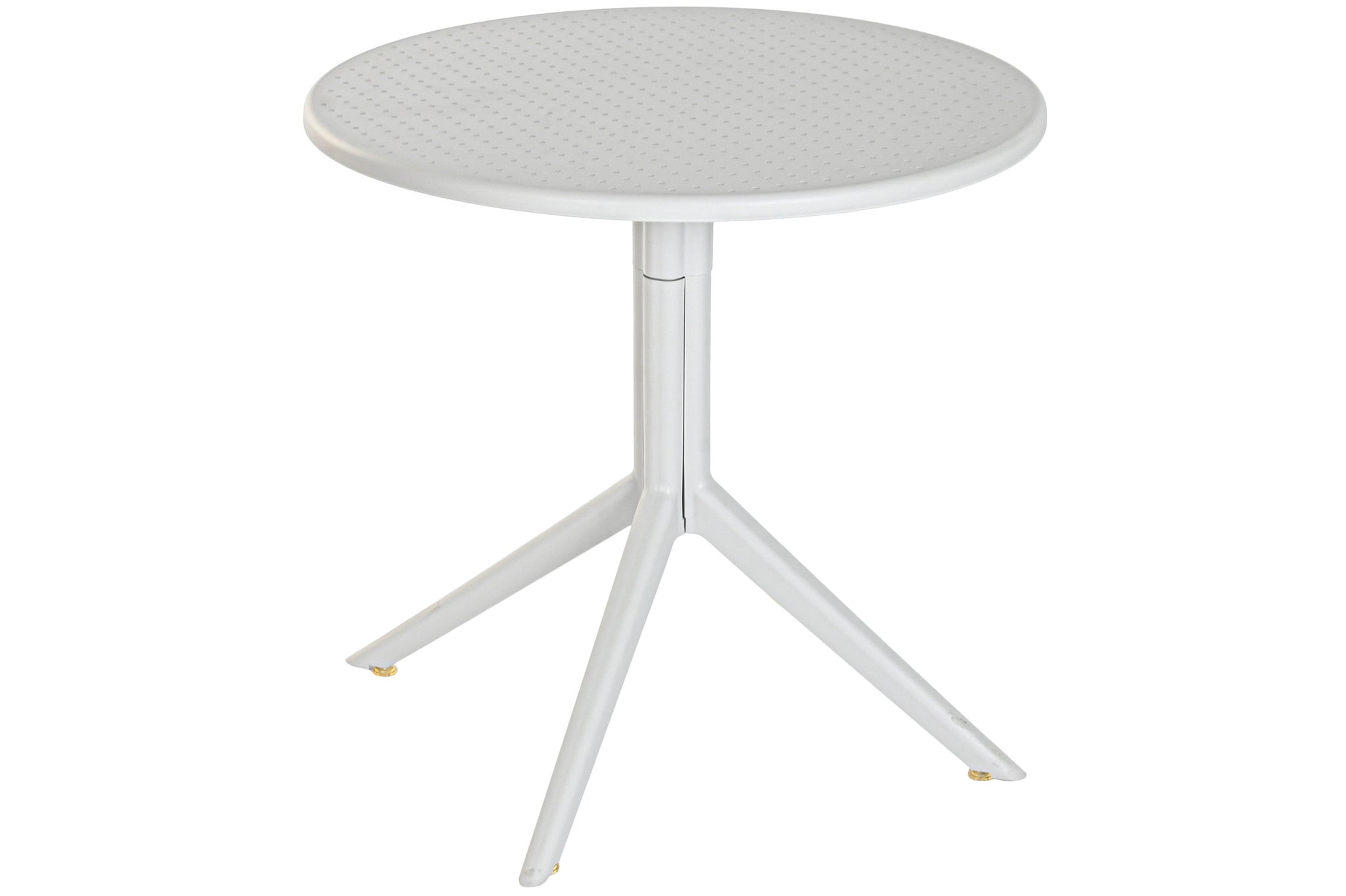 Mesa de metal PP cinza reciclado 80x80x75