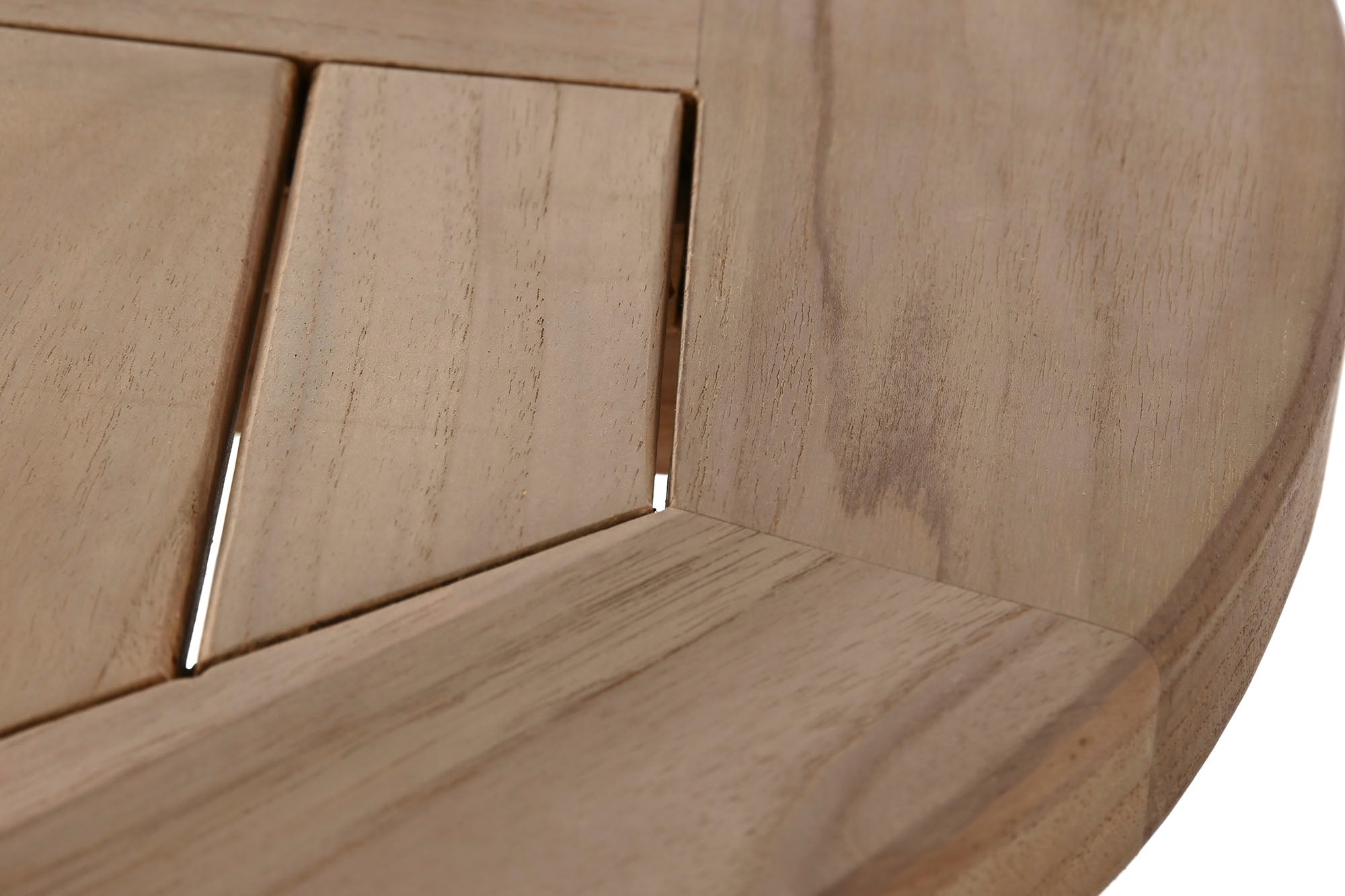 Mesa Bar Teca 90X90X110 Natural Marron