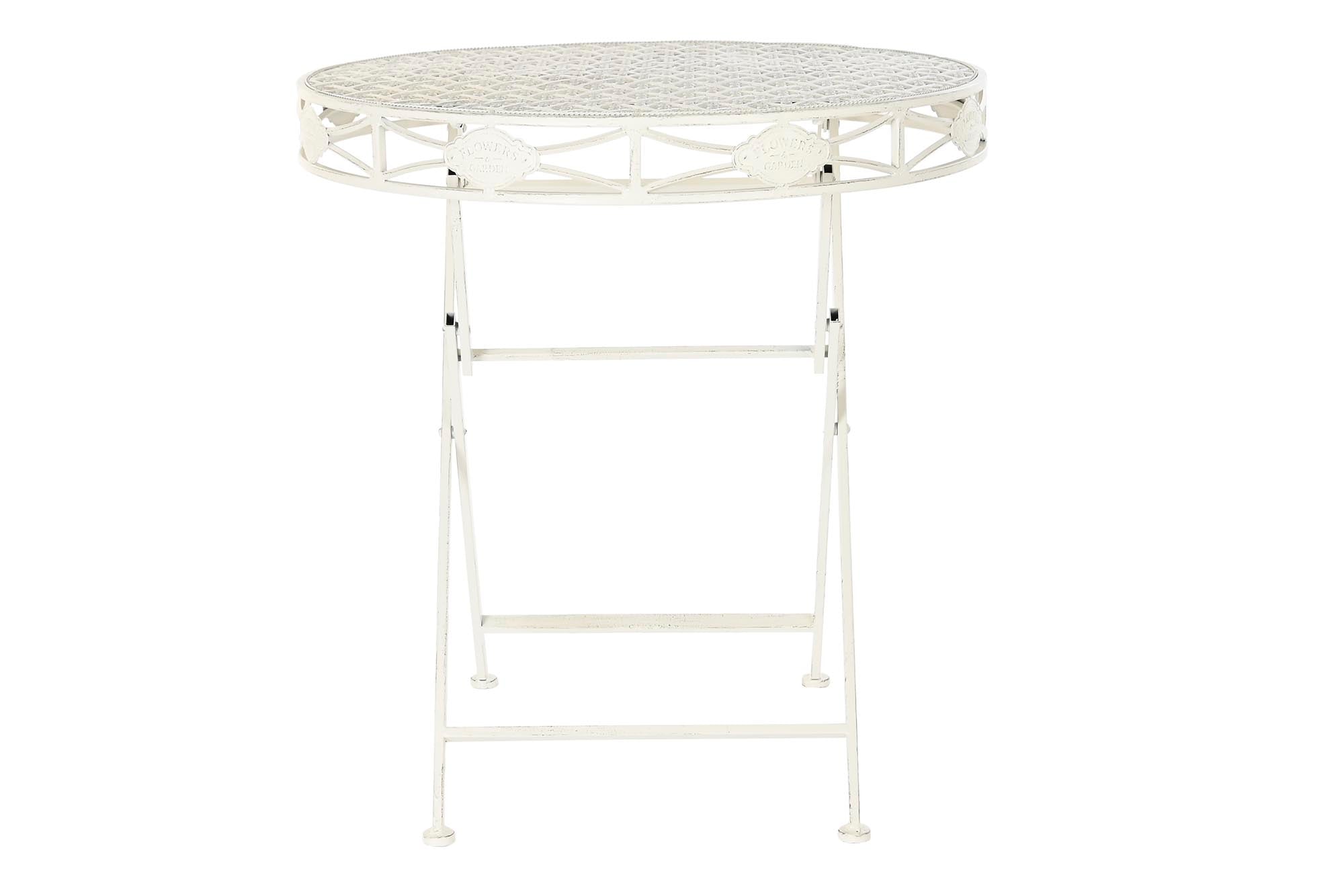 Mesa de Jantar de Metal 70X70X73 5,00 Branca