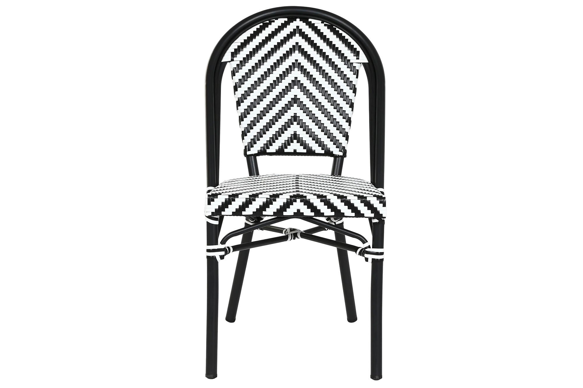 Silla Aluminio Ratan Sintetico 46X57X88 Negro