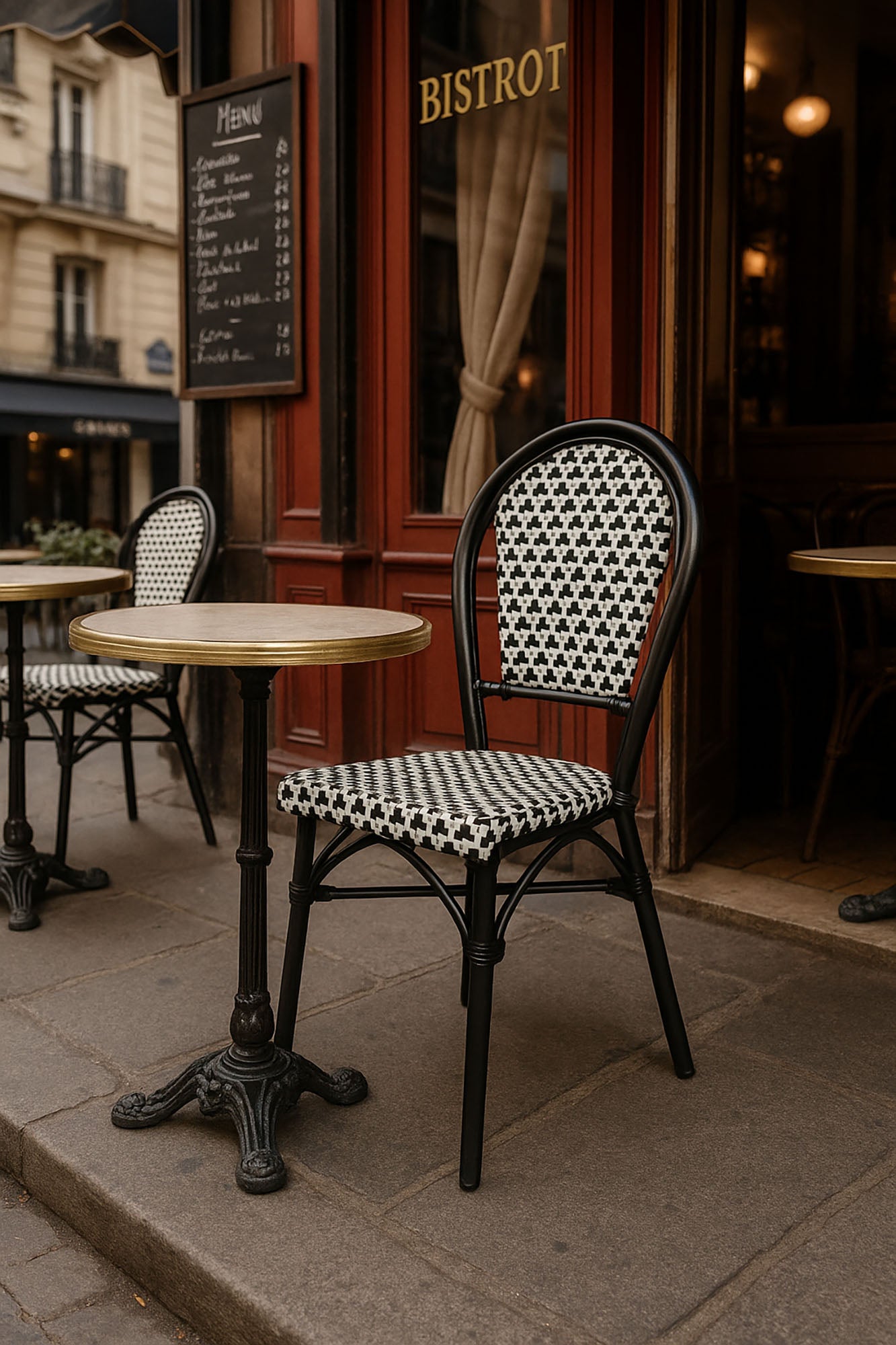 Aluminum Textilene Chair 46X57X88 Black