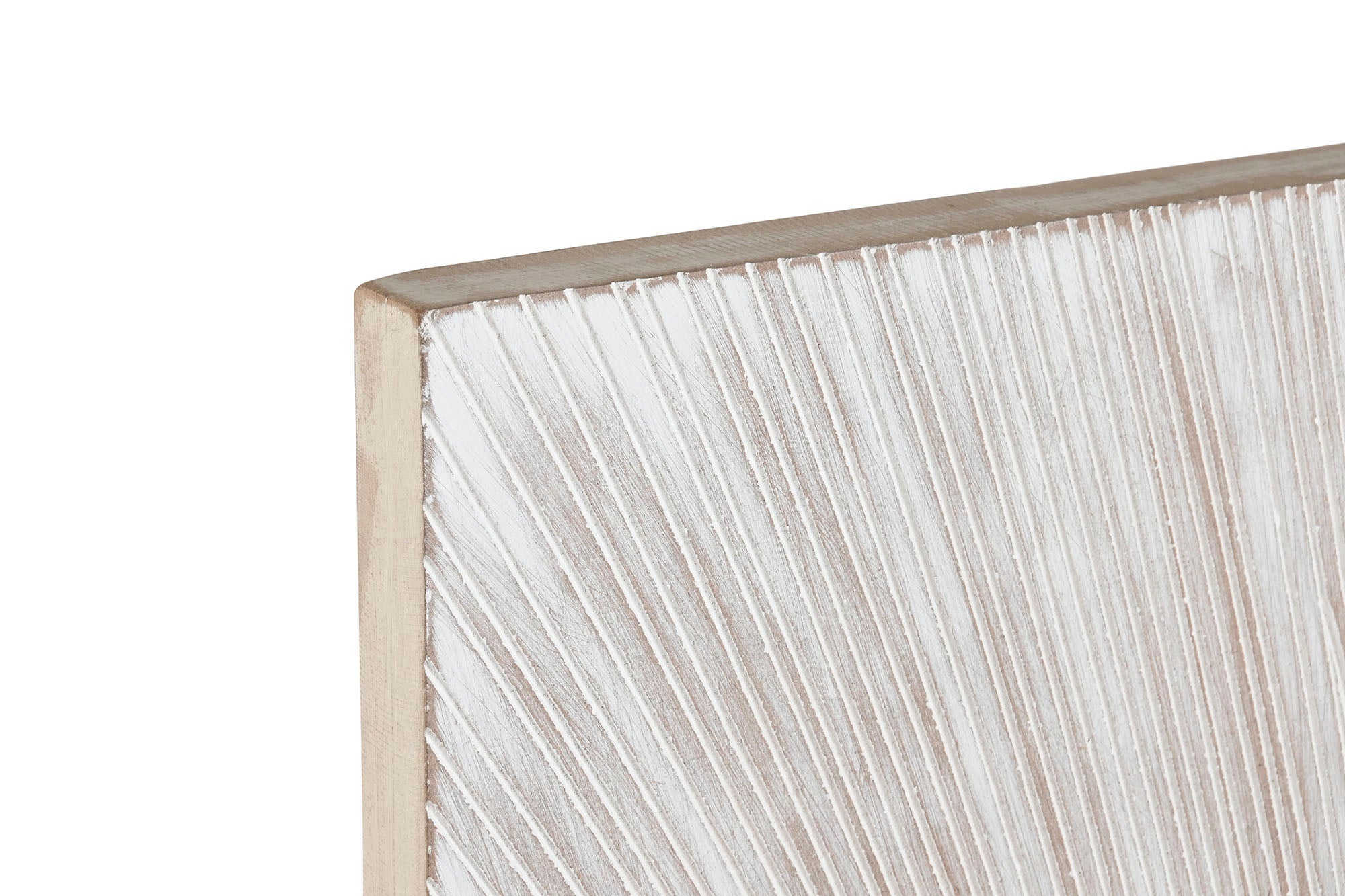 Cabecero Cama Mdf 160X3X80 Circulos Decape Blanco