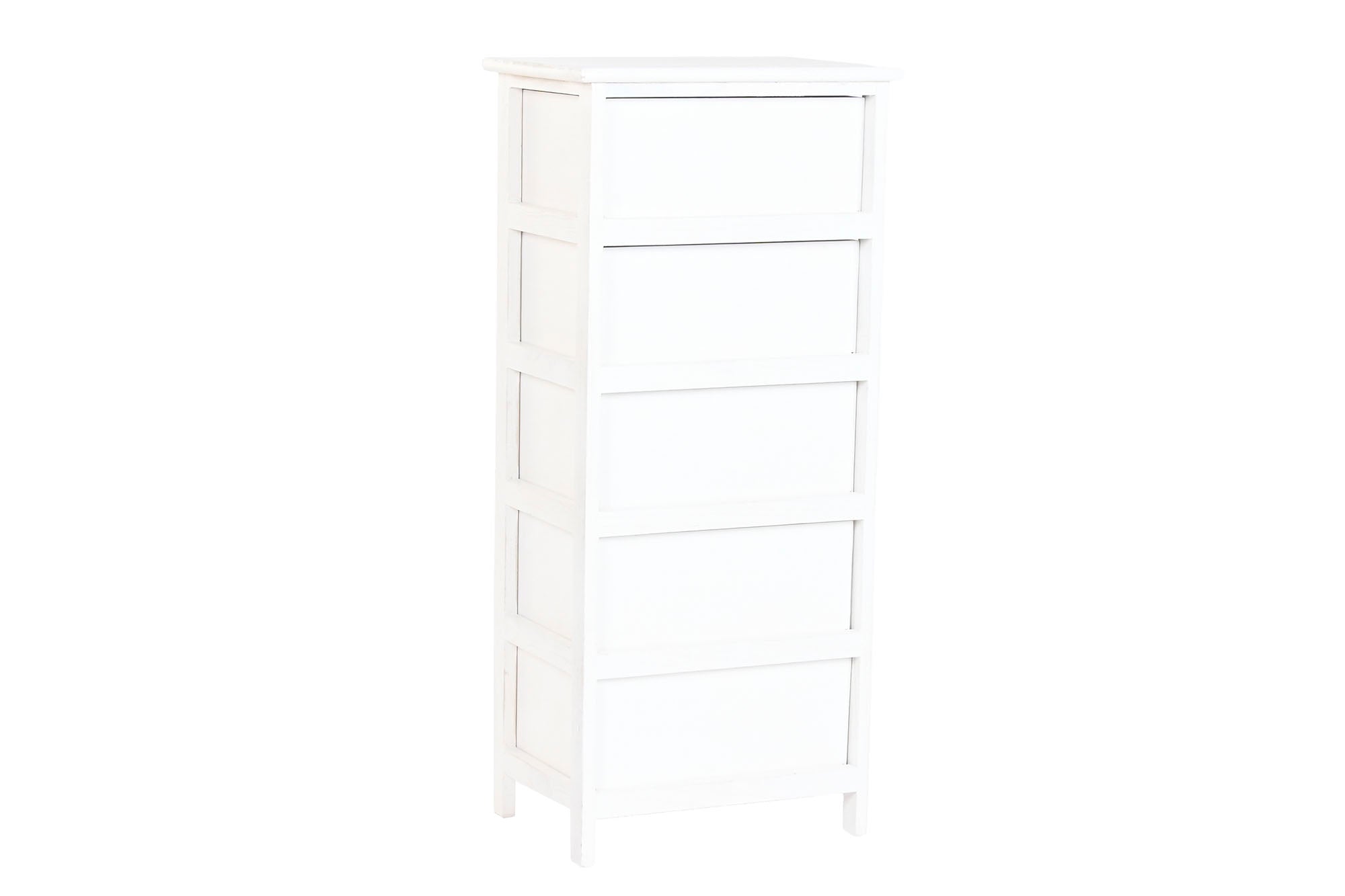 Cajonera Paulownia Seagrass 40X29X90 Decape Blanco