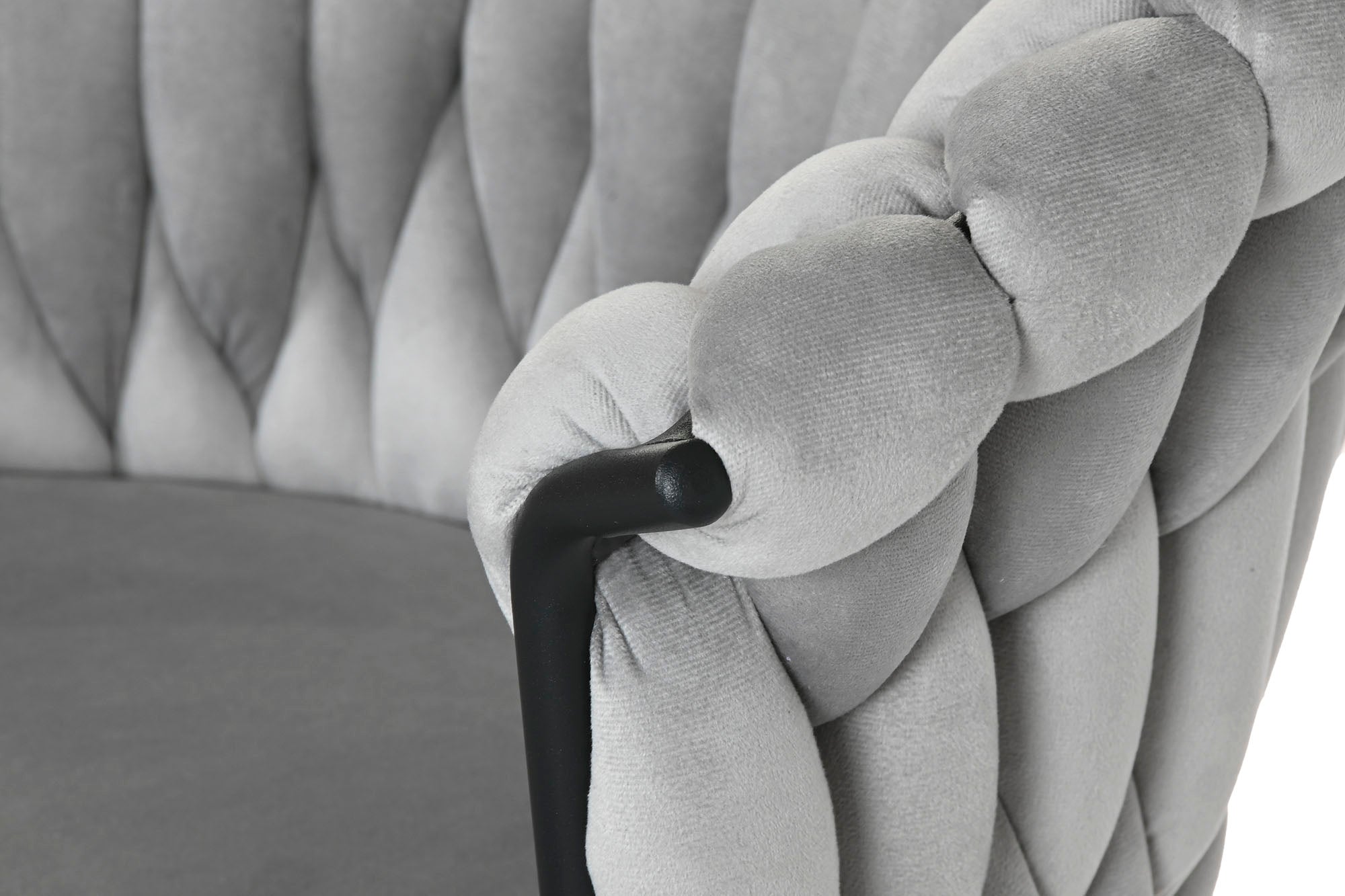 Polyester Metal Chair 66X60X84 Grey