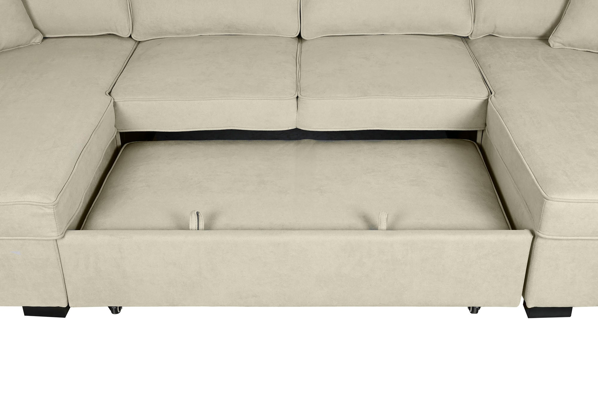 Polyester Sofa Bed 298X154X92 Sand