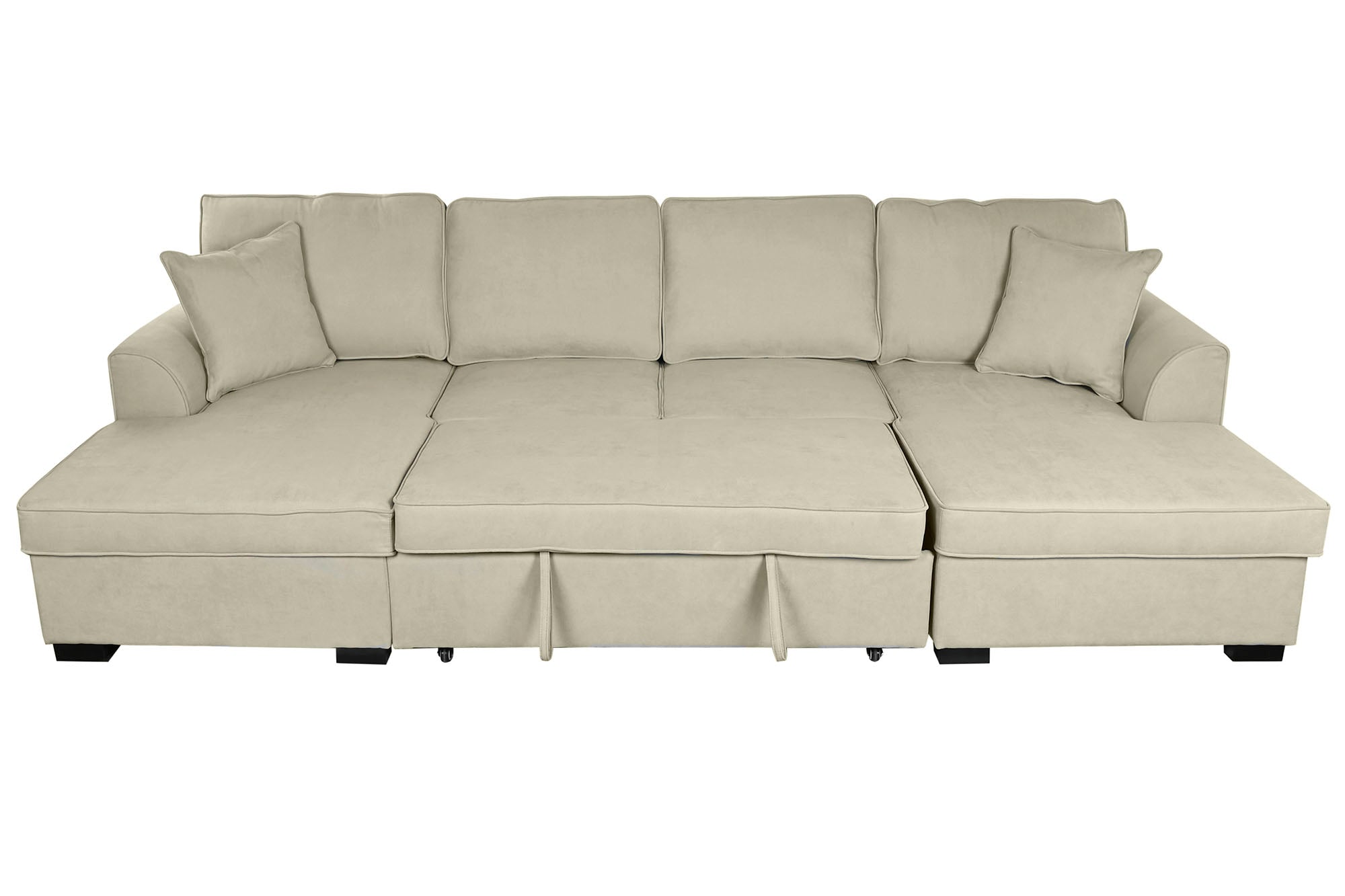 Polyester Sofa Bed 298X154X92 Sand