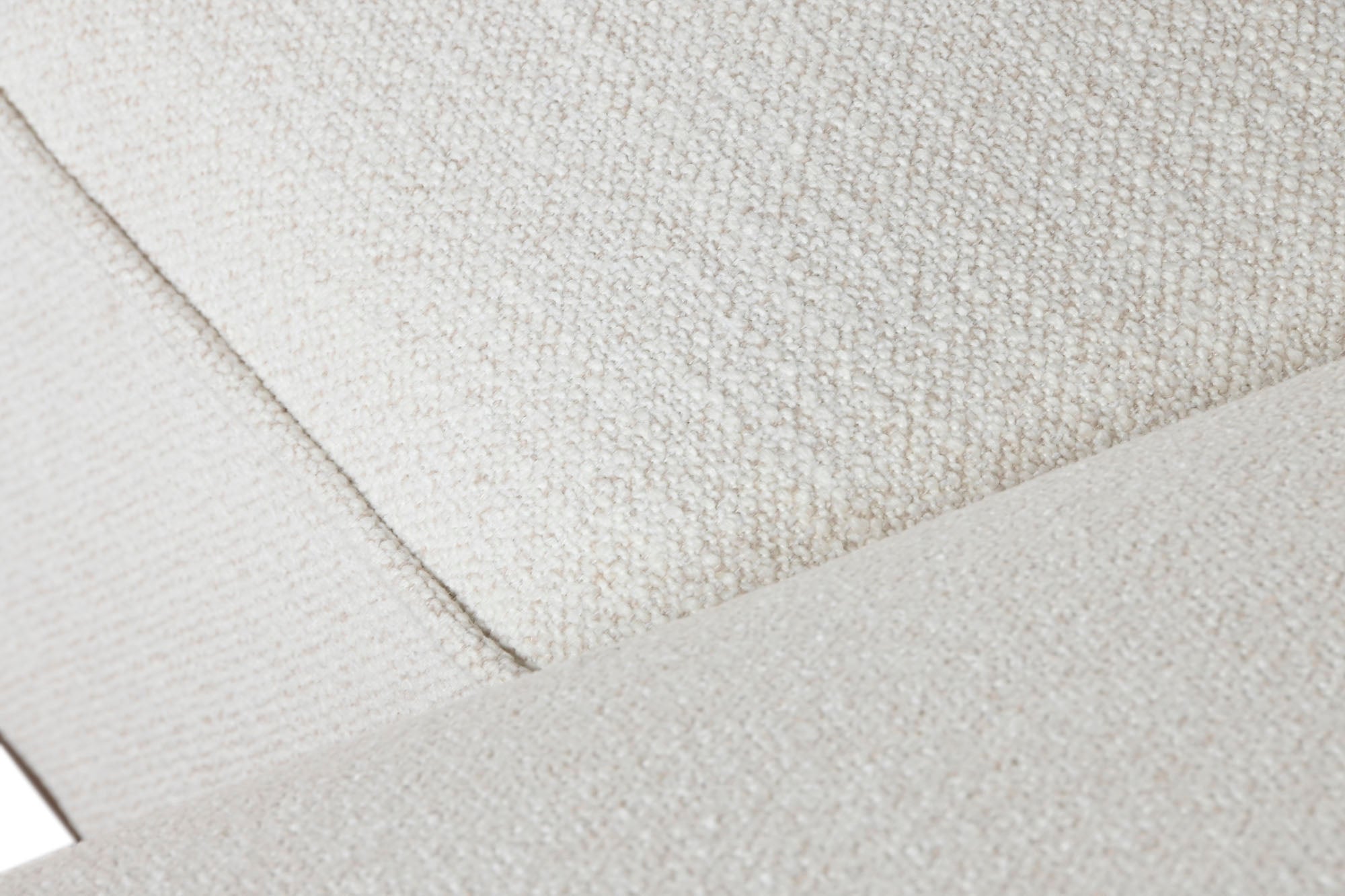 Sofa Rubber Wood Polyester 279x171x72 Cream