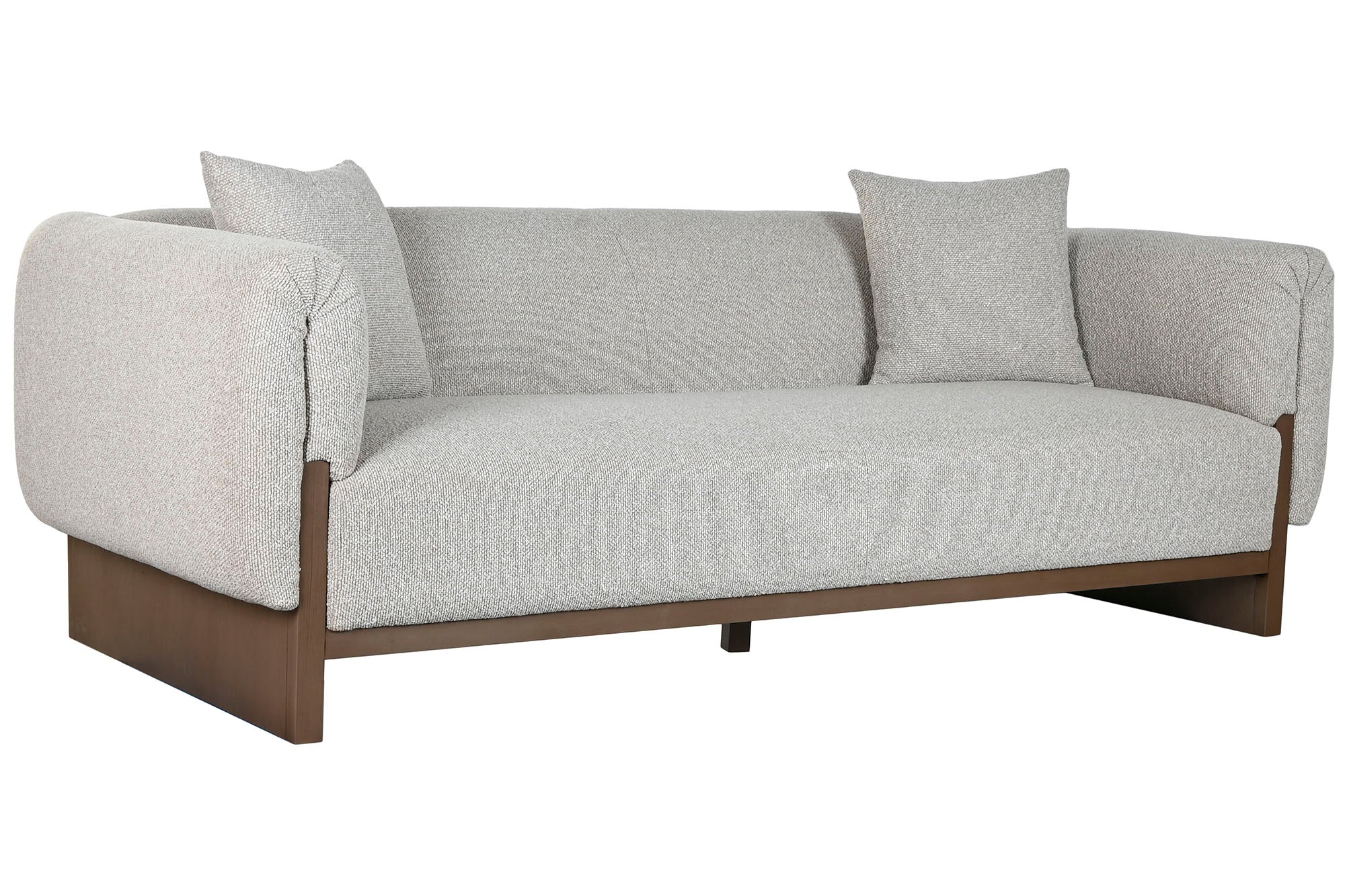 Sofa Madera De Boj Poliester 220X95X77 Crudo