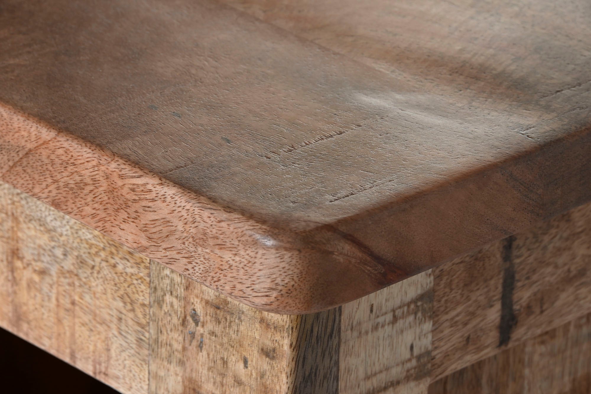 Mueble Bar Mango Metal 145X53X100 Ruedas Natural