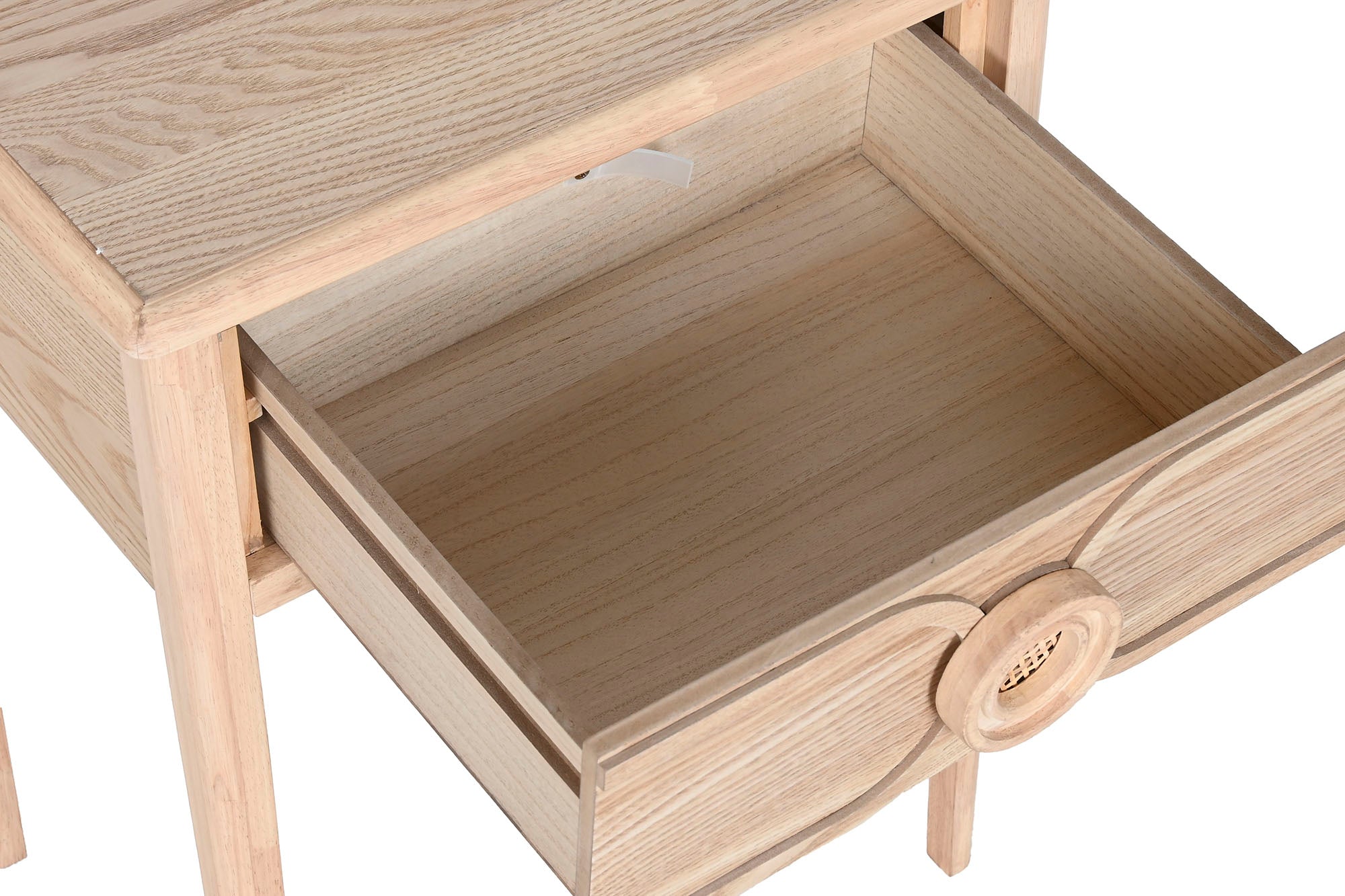 Mesita De Noche Abeto Mdf 48X35X65 Natural