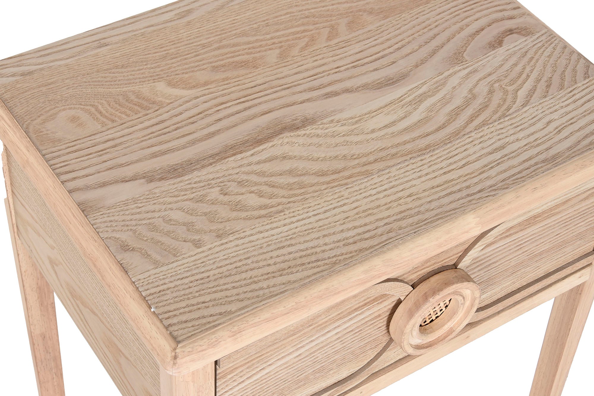 Mesita De Noche Abeto Mdf 48X35X65 Natural