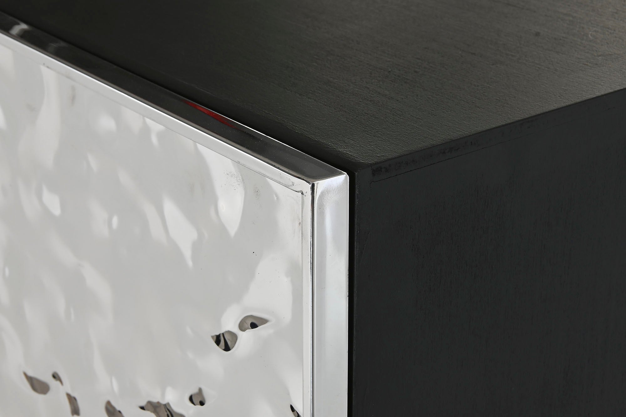 Aparador Metal Acero 80X41X160 Plateado