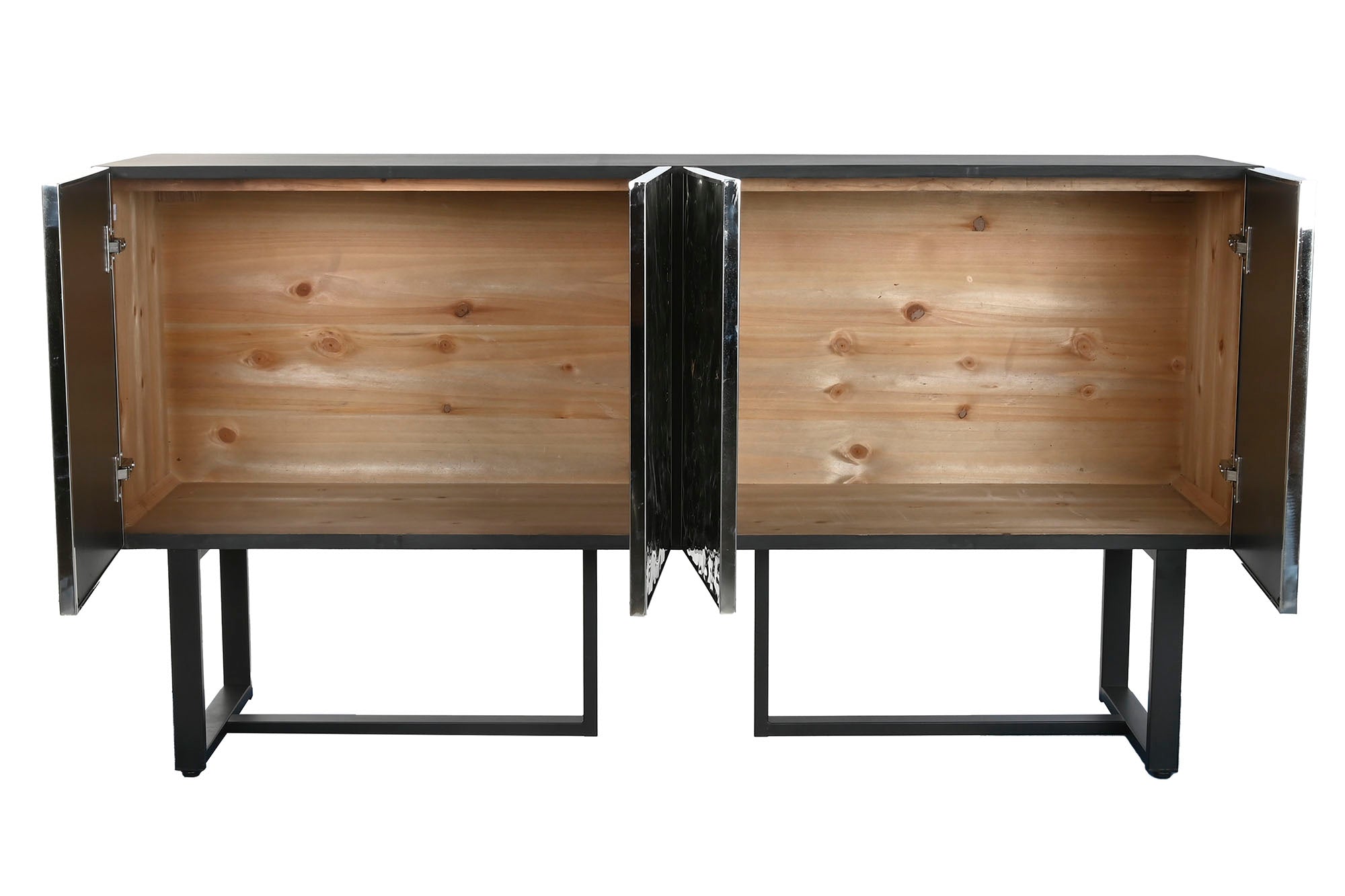 Buffet Metal Acero 151X41X80 Plateado