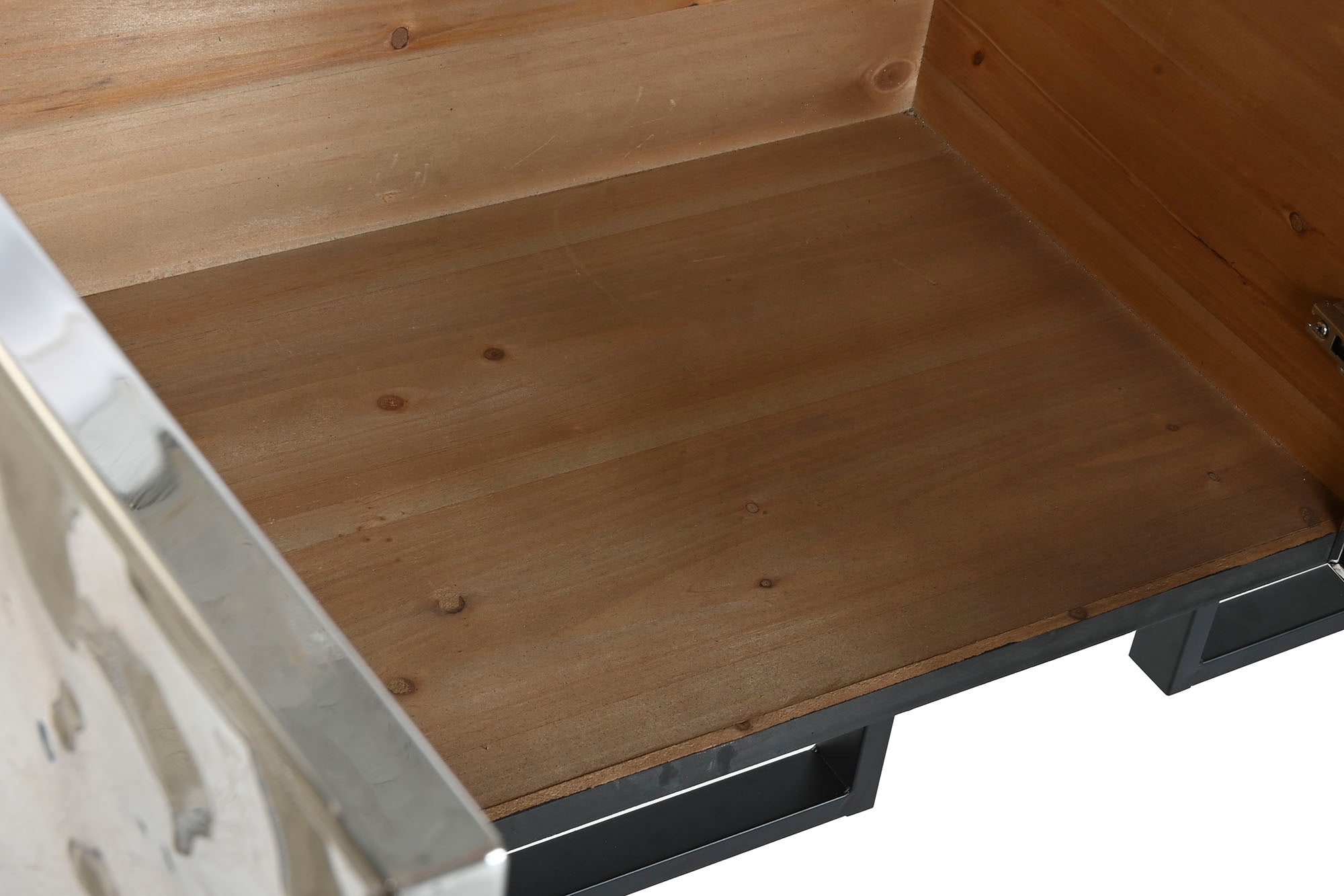 Buffet Metal Acero 151X41X80 Plateado