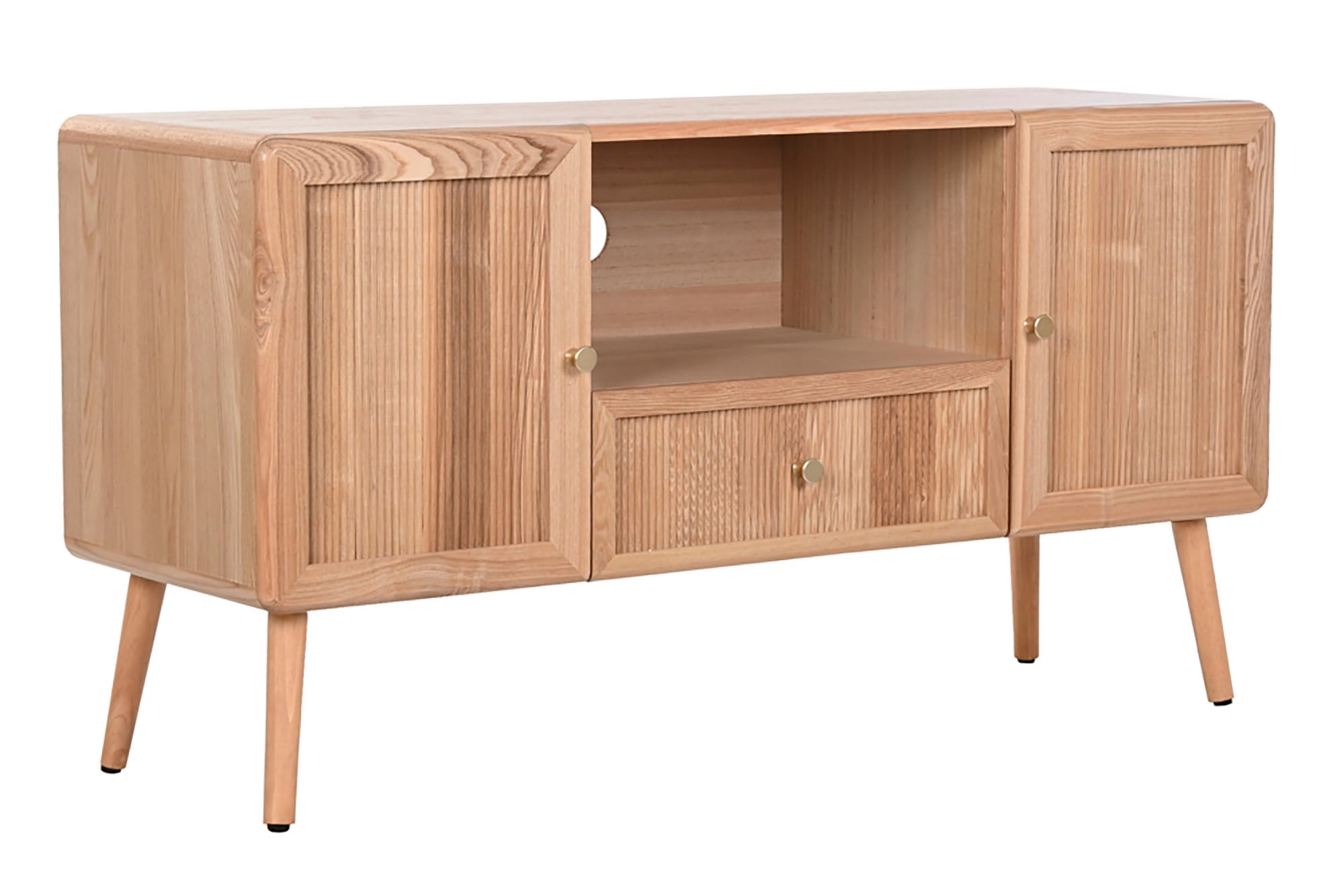 Mueble Tv Pino Mdf 120X40X63 21,00 Natural