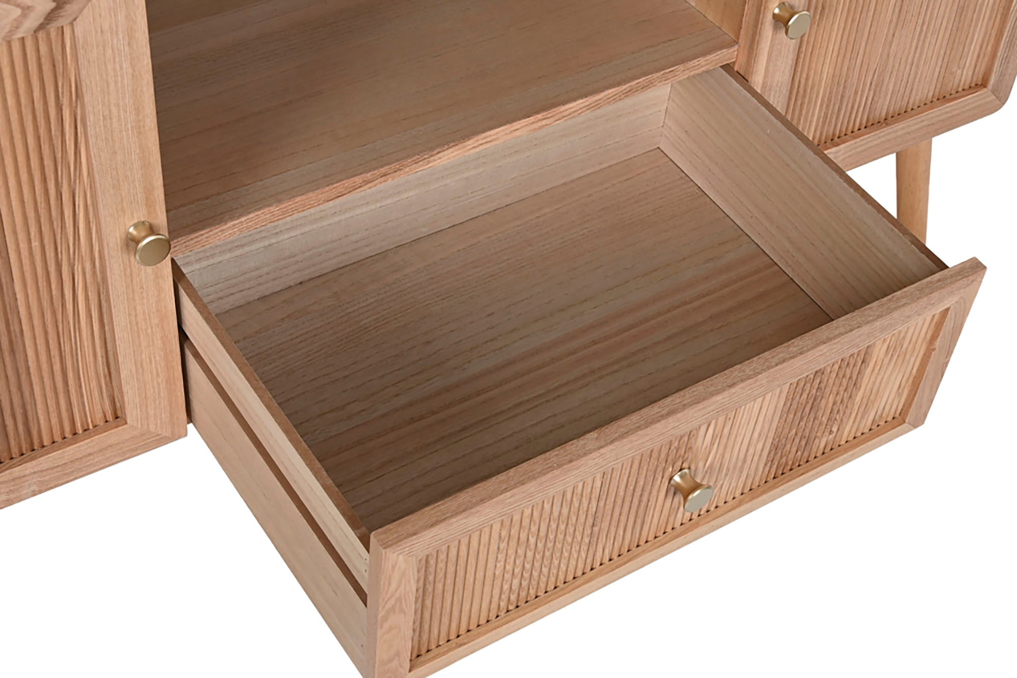 Mueble Tv Pino Mdf 120X40X63 Natural