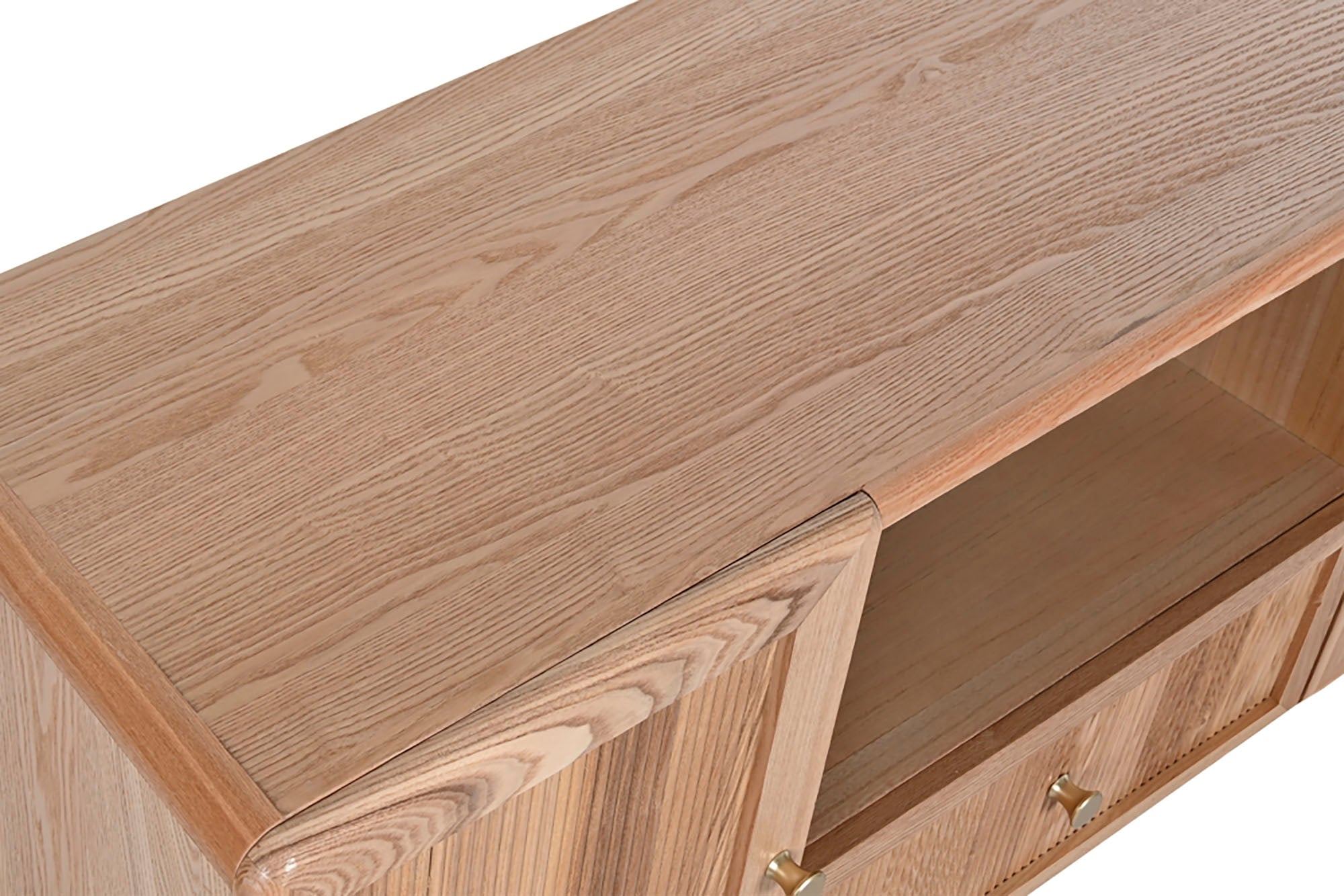 Mueble Tv Pino Mdf 120X40X63 Natural
