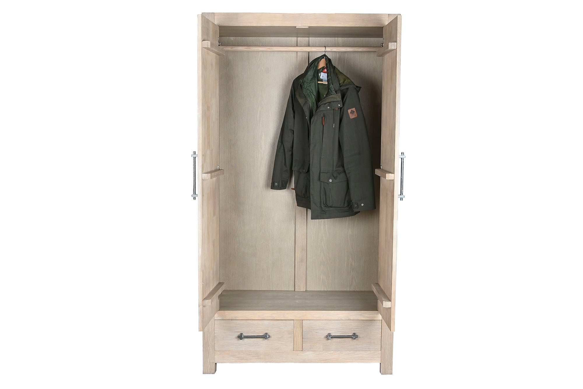 Armario Madera De Hevea 108X55X200 83,00 Natural