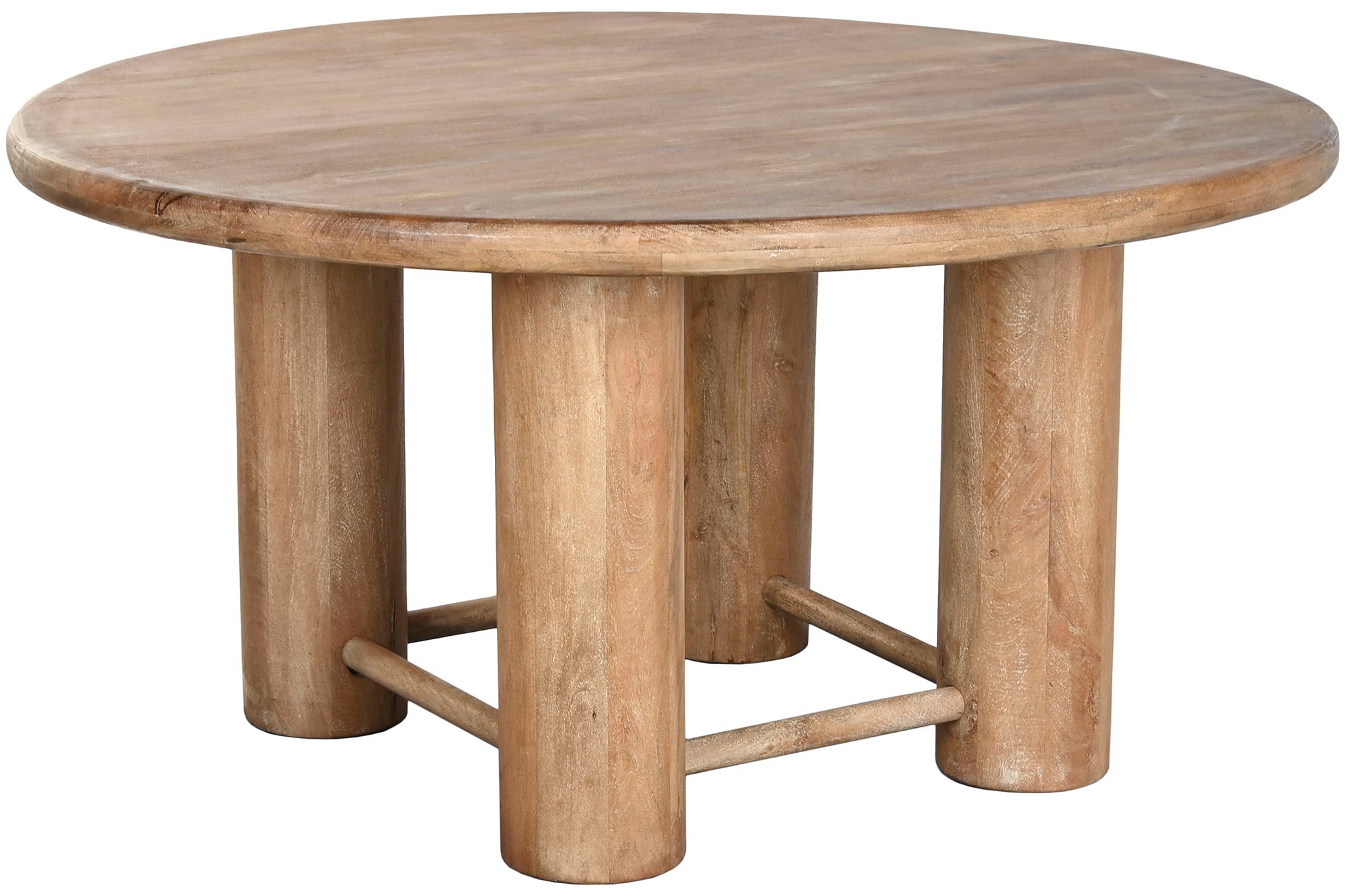 Mesa de Jantar Redonda Mango 150X150X78,7 Marrom