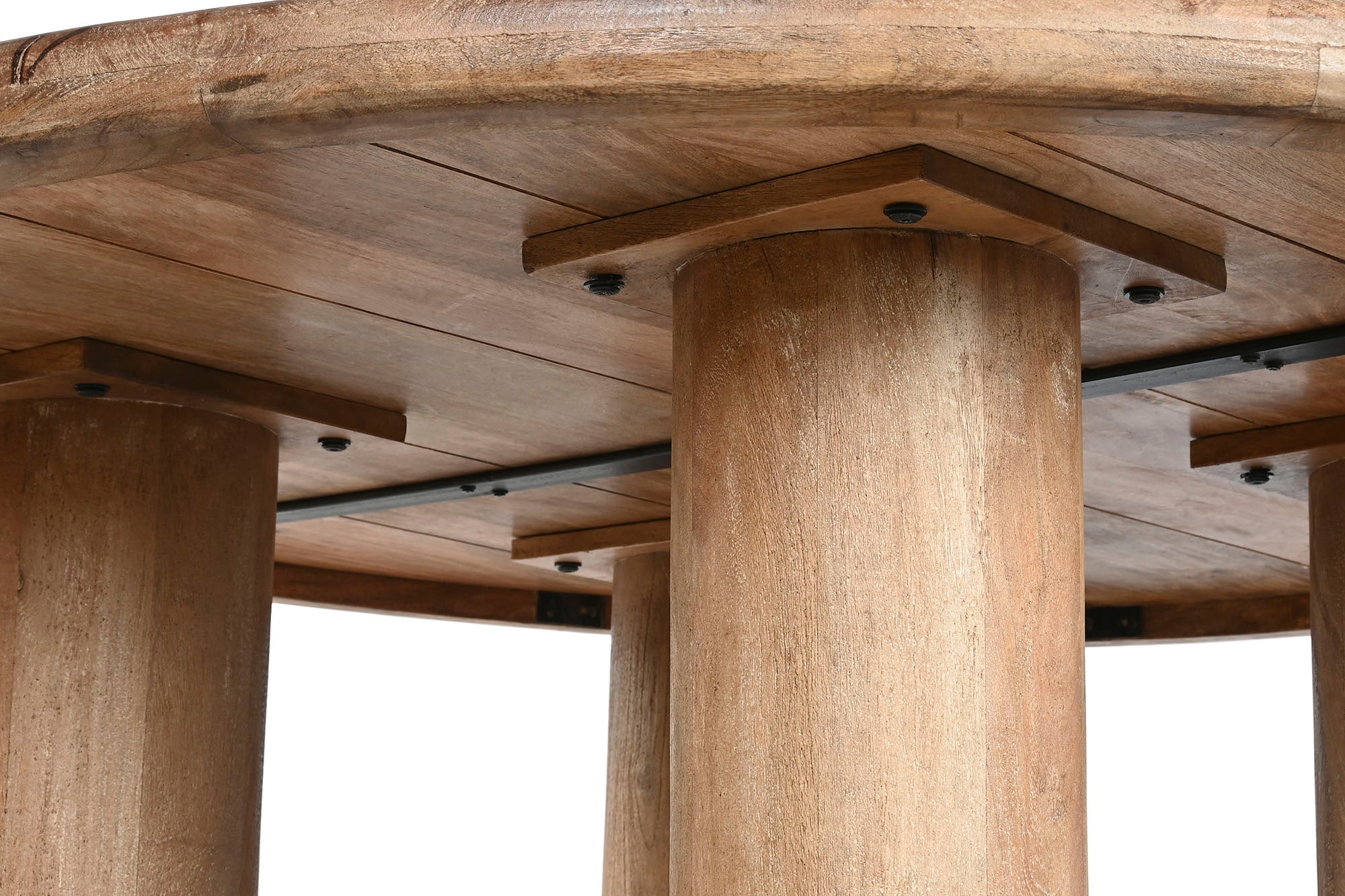 Mesa de Jantar Redonda Mango 150X150X78,7 Marrom