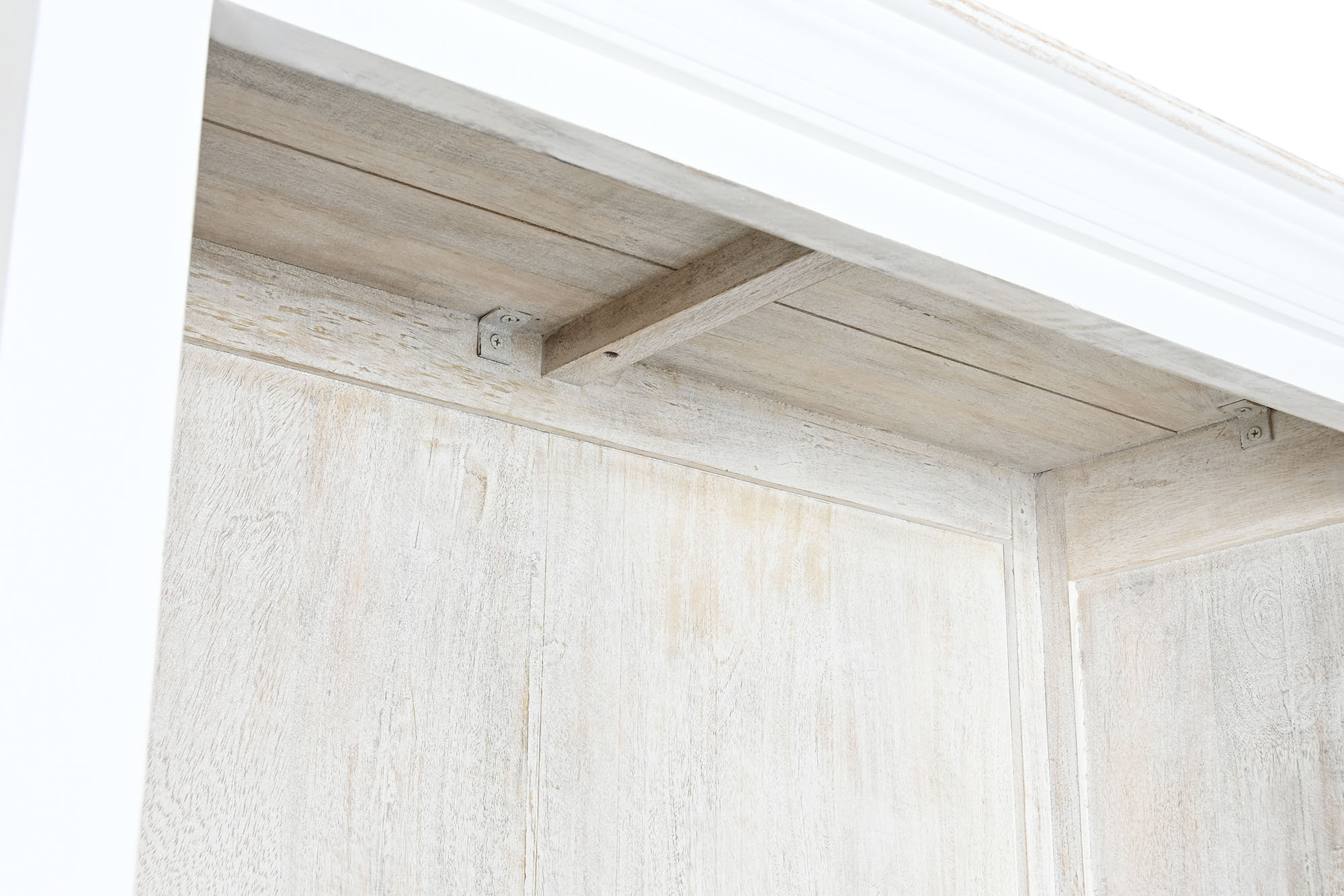 Estanteria Mango 90X40X180 Desgastado Blanco