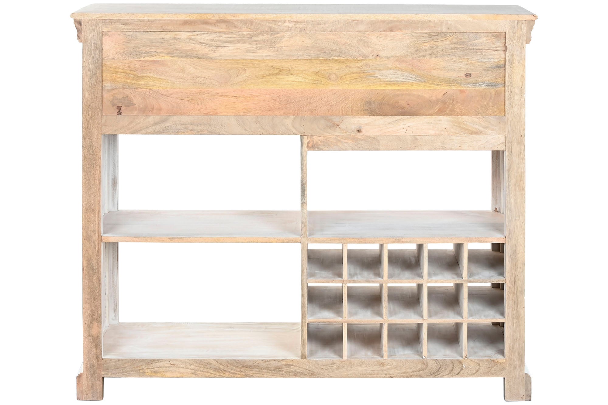 Botellero Mango 120X40X98 Desgastado Blanco