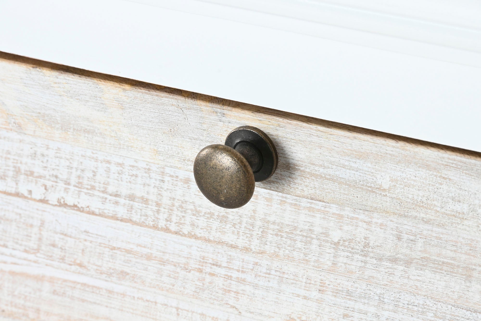 Botellero Mango 120X40X98 Desgastado Blanco