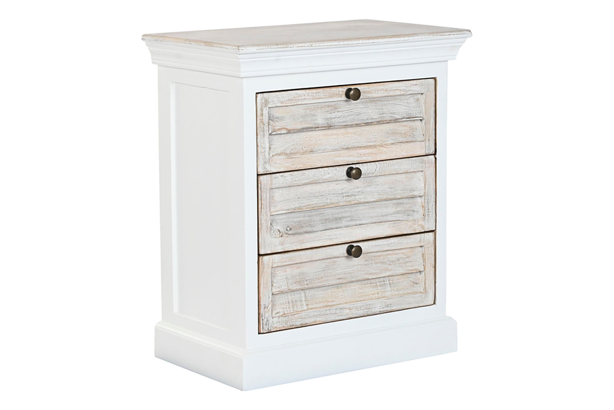 Mesita De Noche Mango 55X35X65 19,98 Blanco