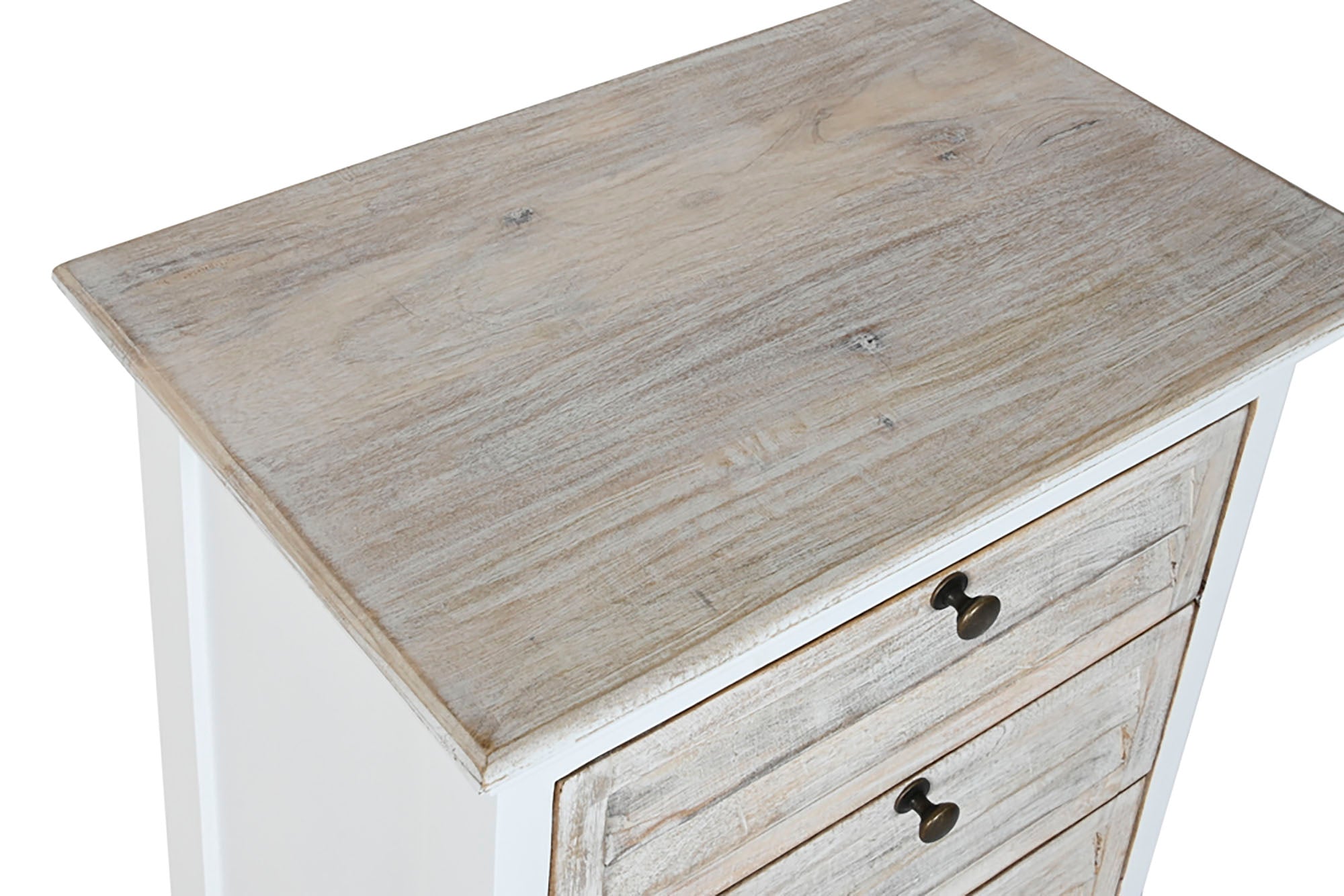 Mesita De Noche Mango 55X35X65 19,98 Blanco