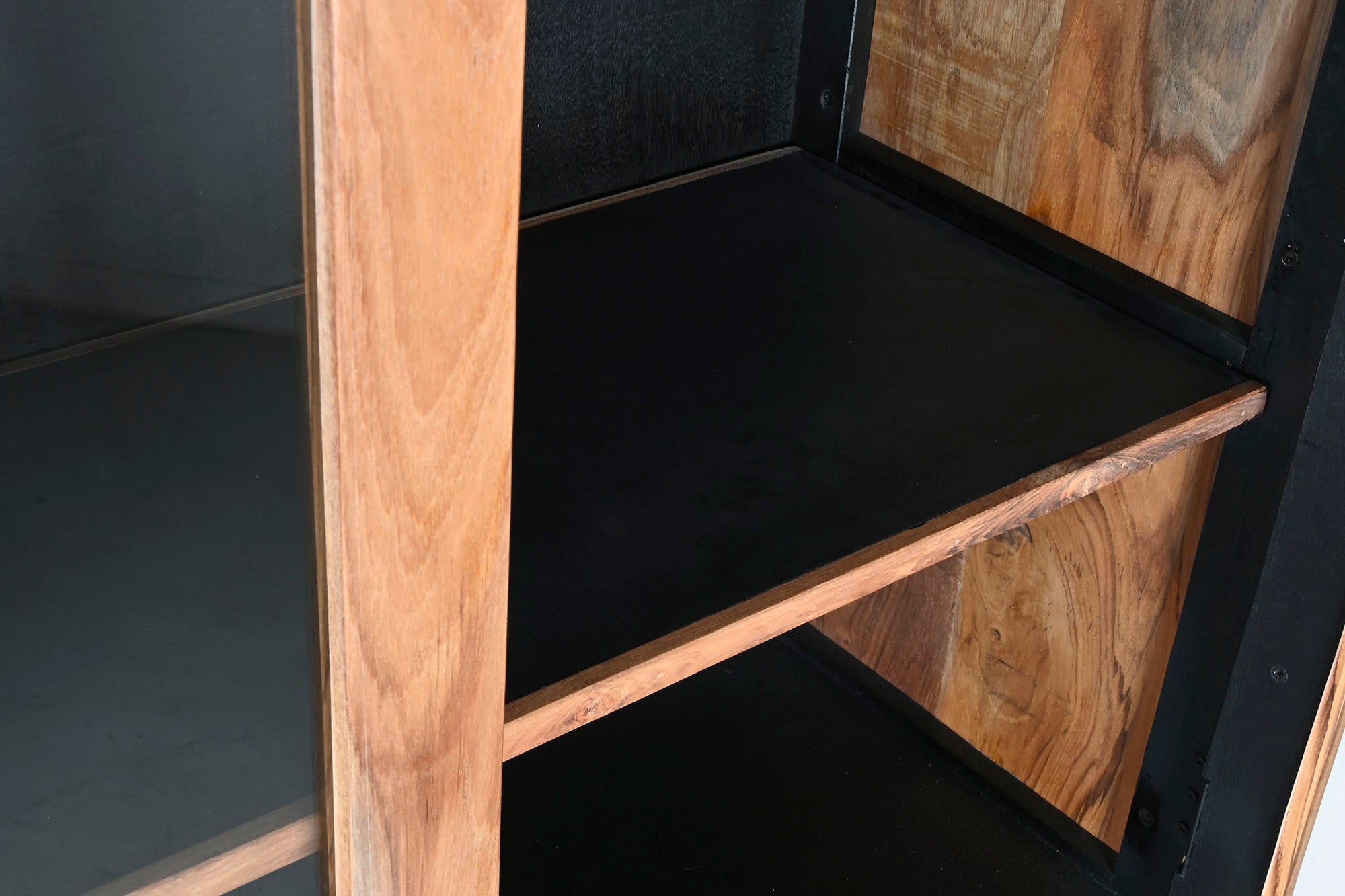 Vitrina Teca Acacia 100X40X185 Marron