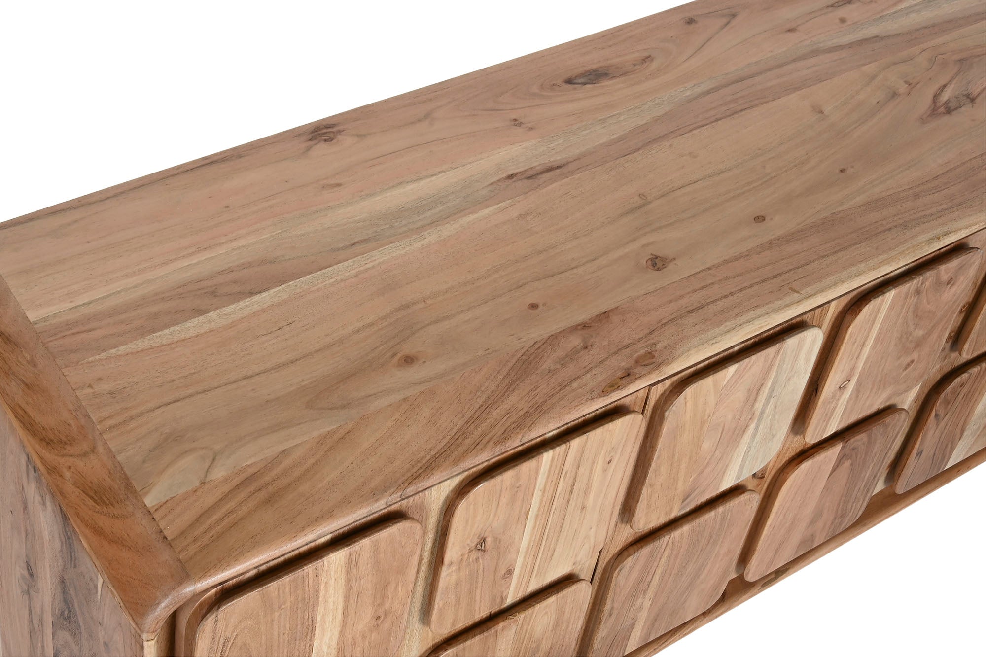 Mueble Tv Acacia Mdf 170X40X50 62,00 Natural