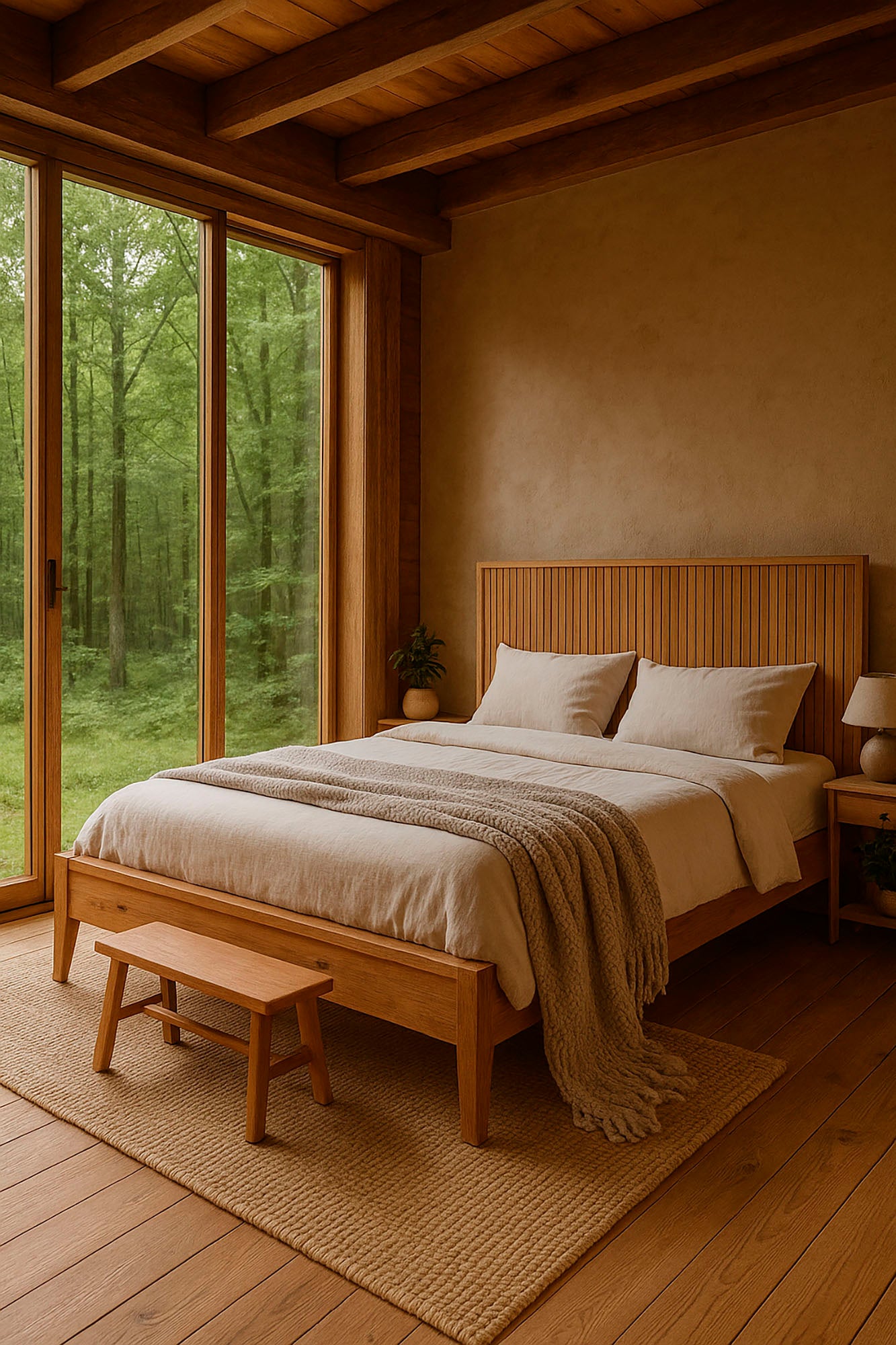 Cama Acacia 184X200X110 180X200 Altura Somier 40.5