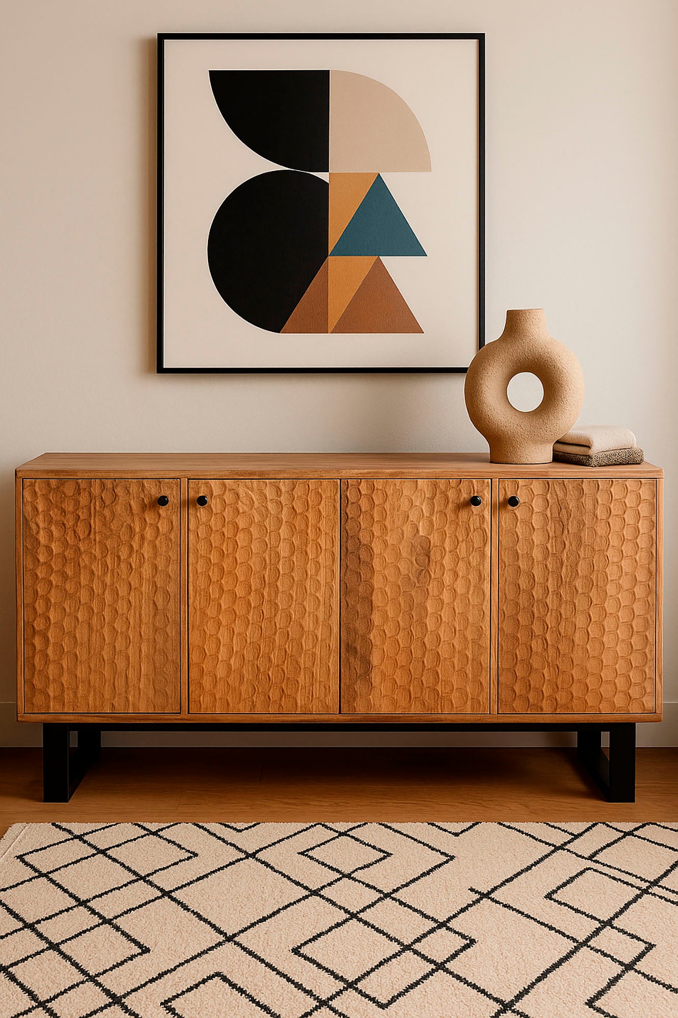 Buffet Acacia Metal 170X40X80 44,00