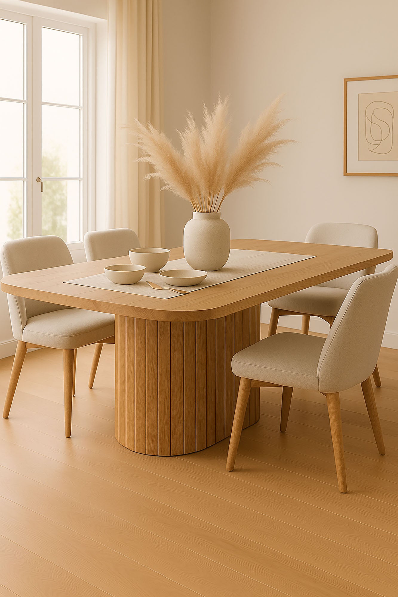 Mesa de Jantar Acacia 200x100x76