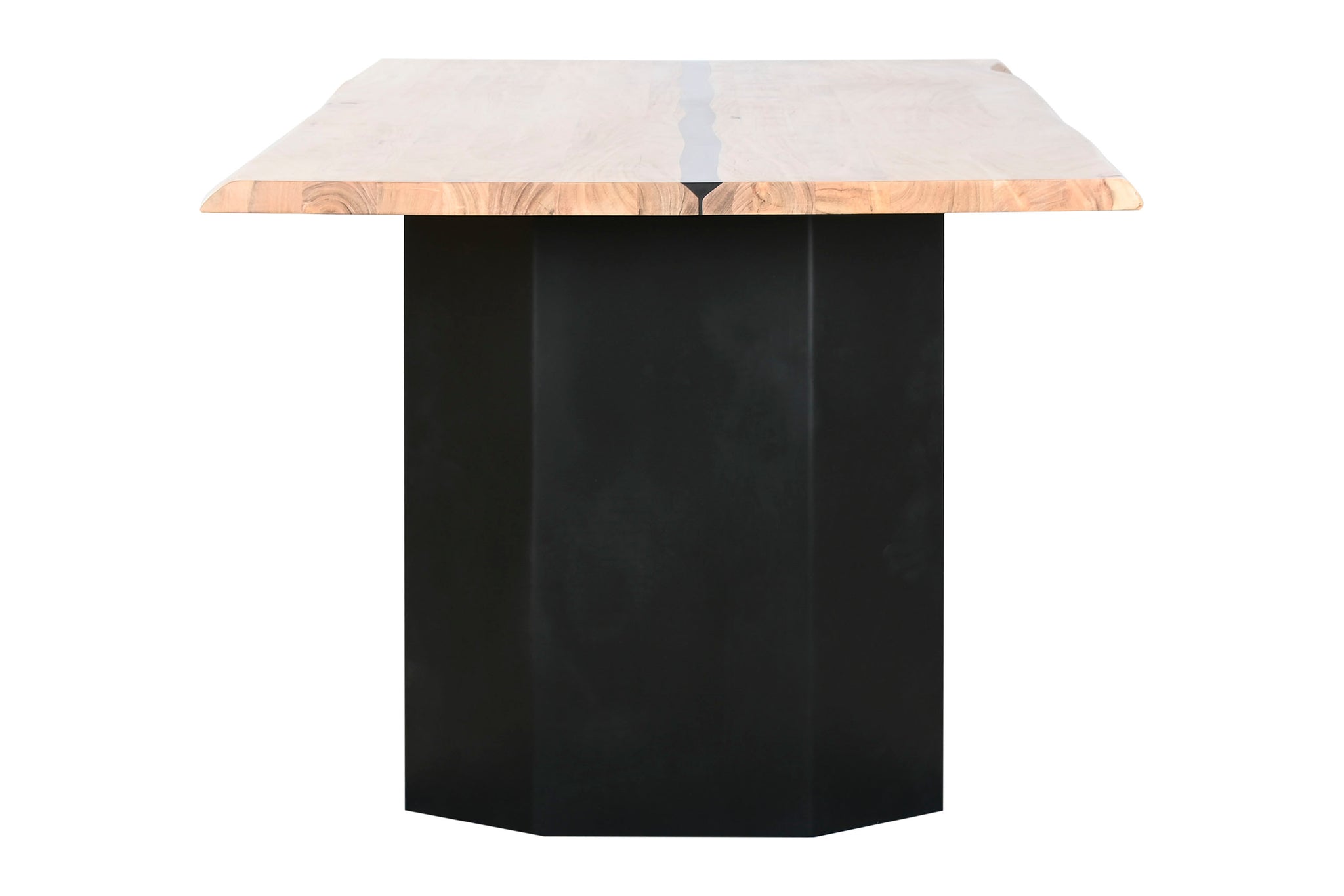 Mesa de Jantar em Metal Acácia 200x100x76