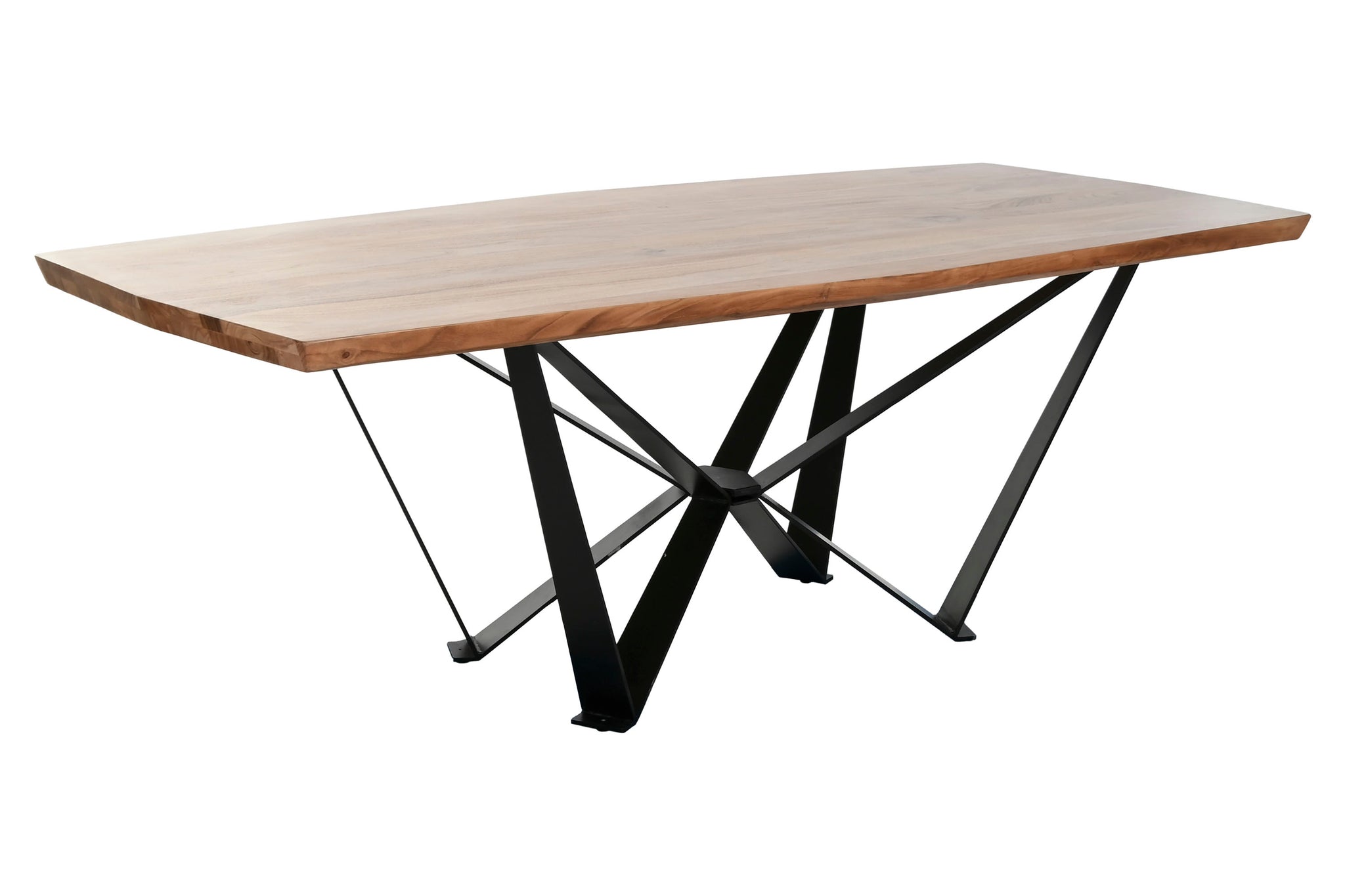 Mesa de Jantar em Metal Acácia 220X100X76
