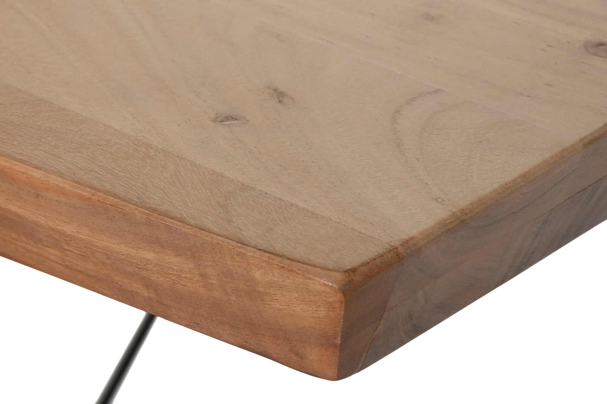 Mesa de Jantar em Metal Acácia 220X100X76