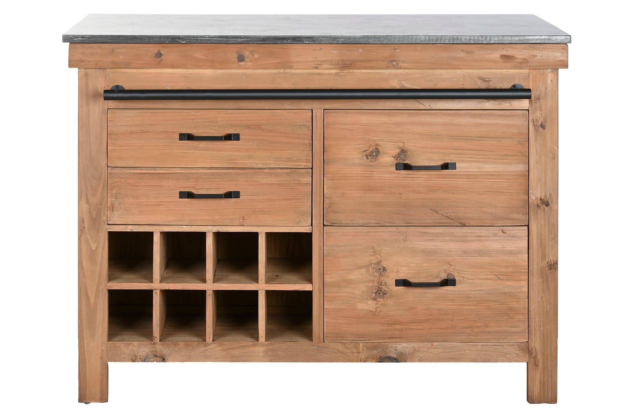 Isla Cocina Abeto 120X75X90 216 Extensible