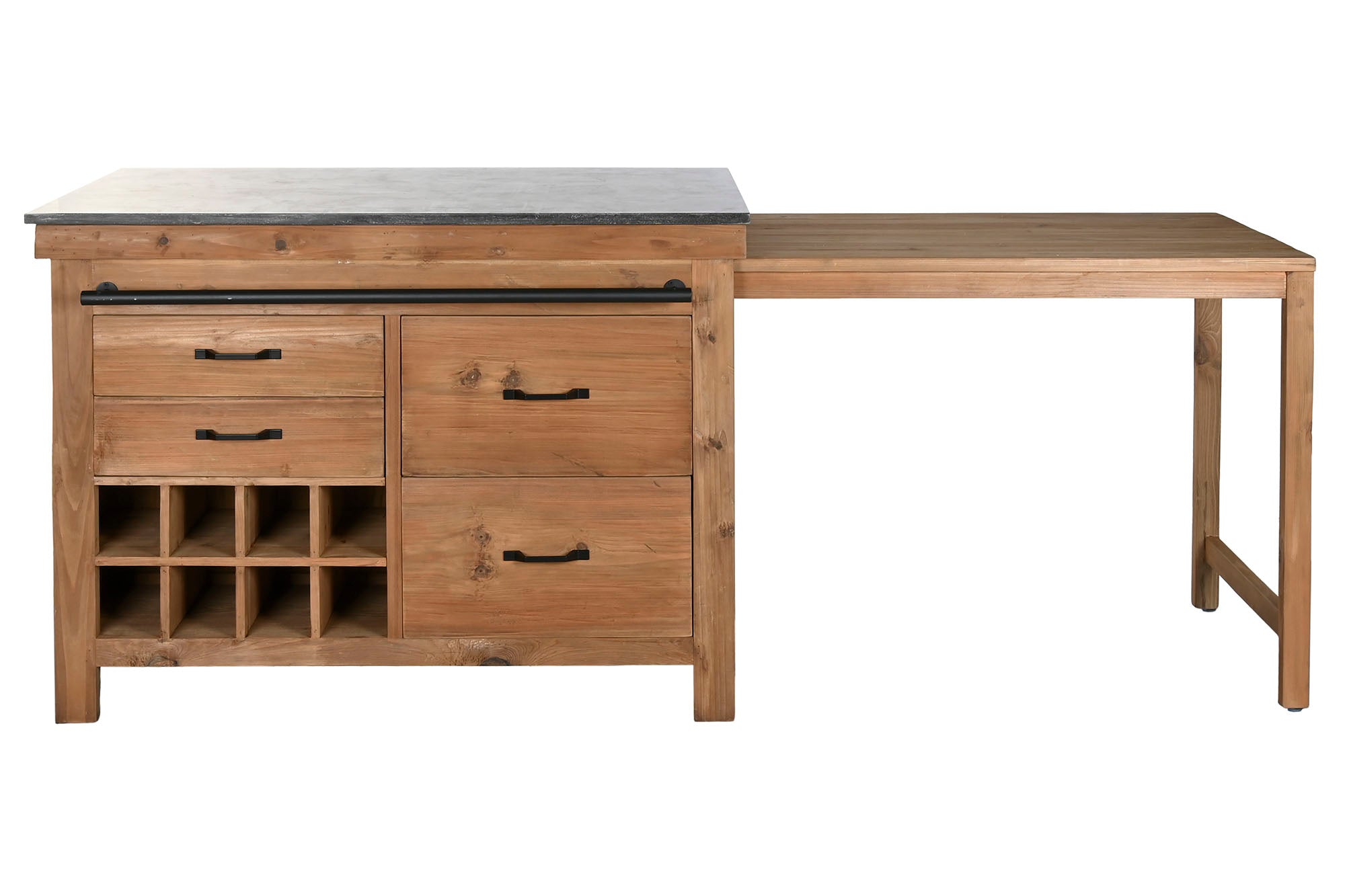 Isla Cocina Abeto 120X75X90 216 Extensible