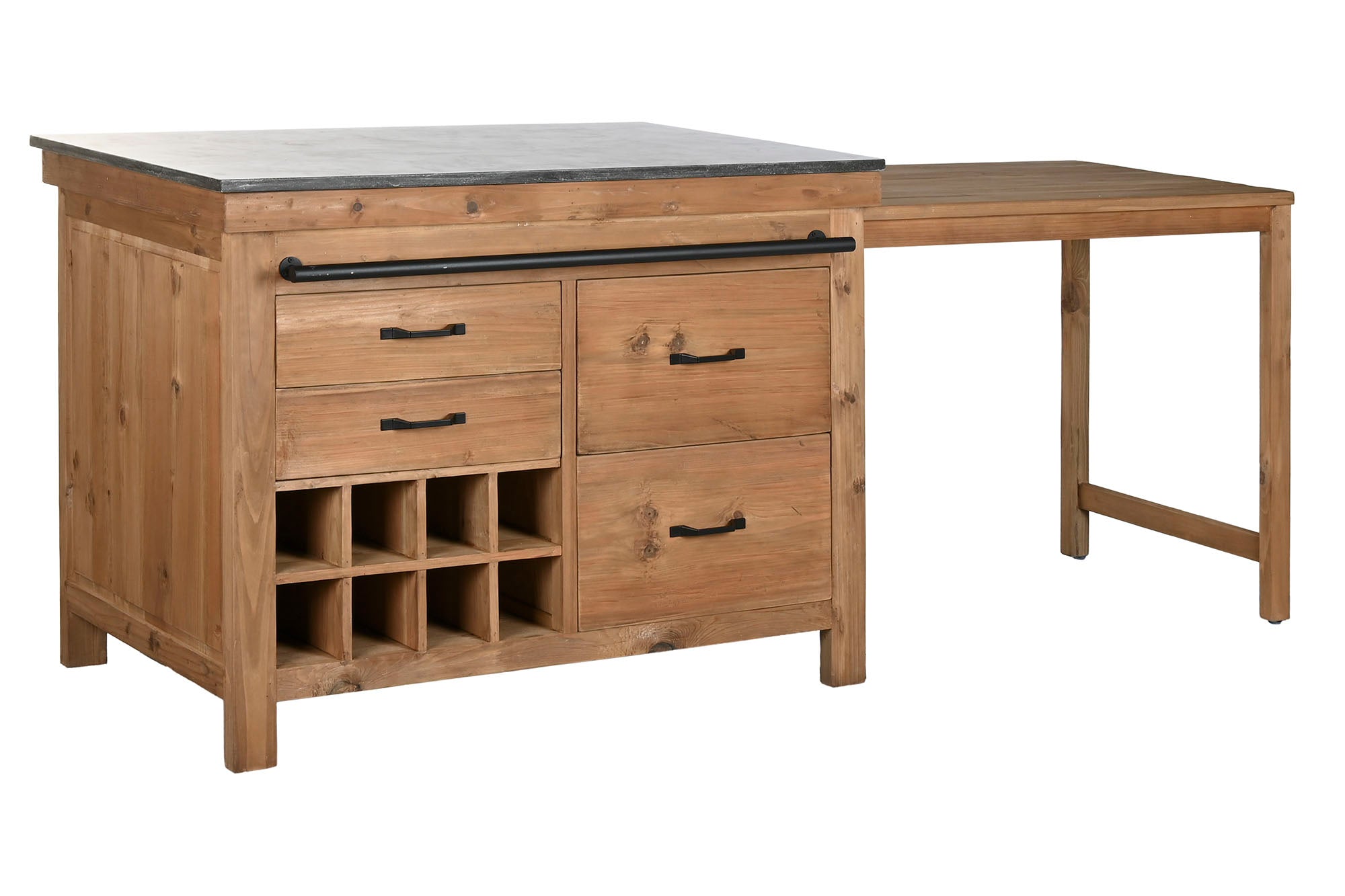 Isla Cocina Abeto 120X75X90 216 Extensible