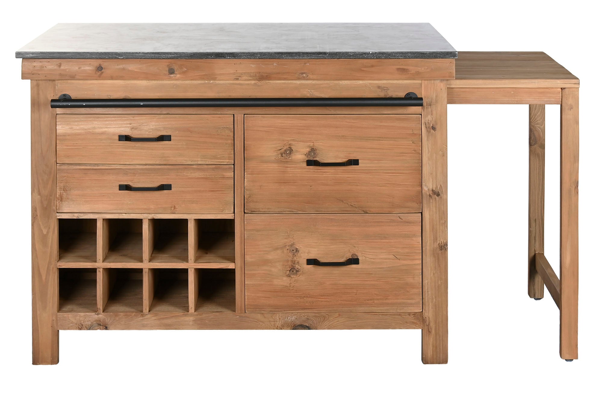 Isla Cocina Abeto 120X75X90 216 Extensible
