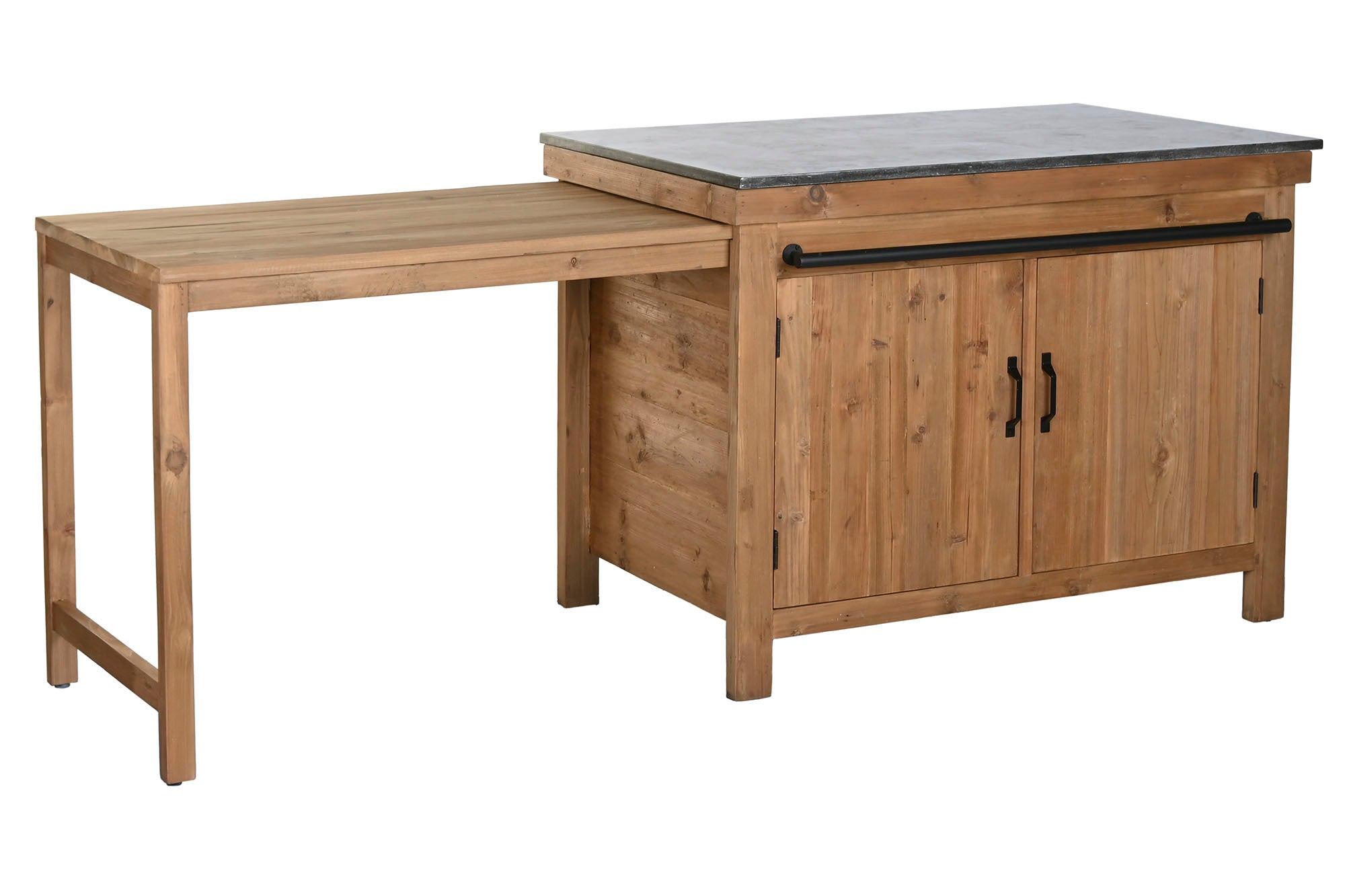 Isla Cocina Abeto 120X75X90 216 Extensible