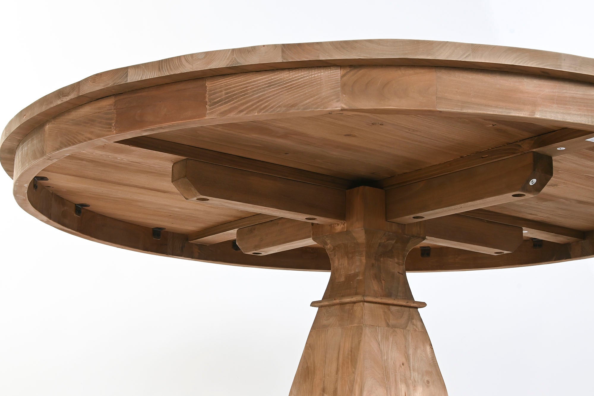 Mesa de Jantar Redonda Madeira Reciclada 140X140X76