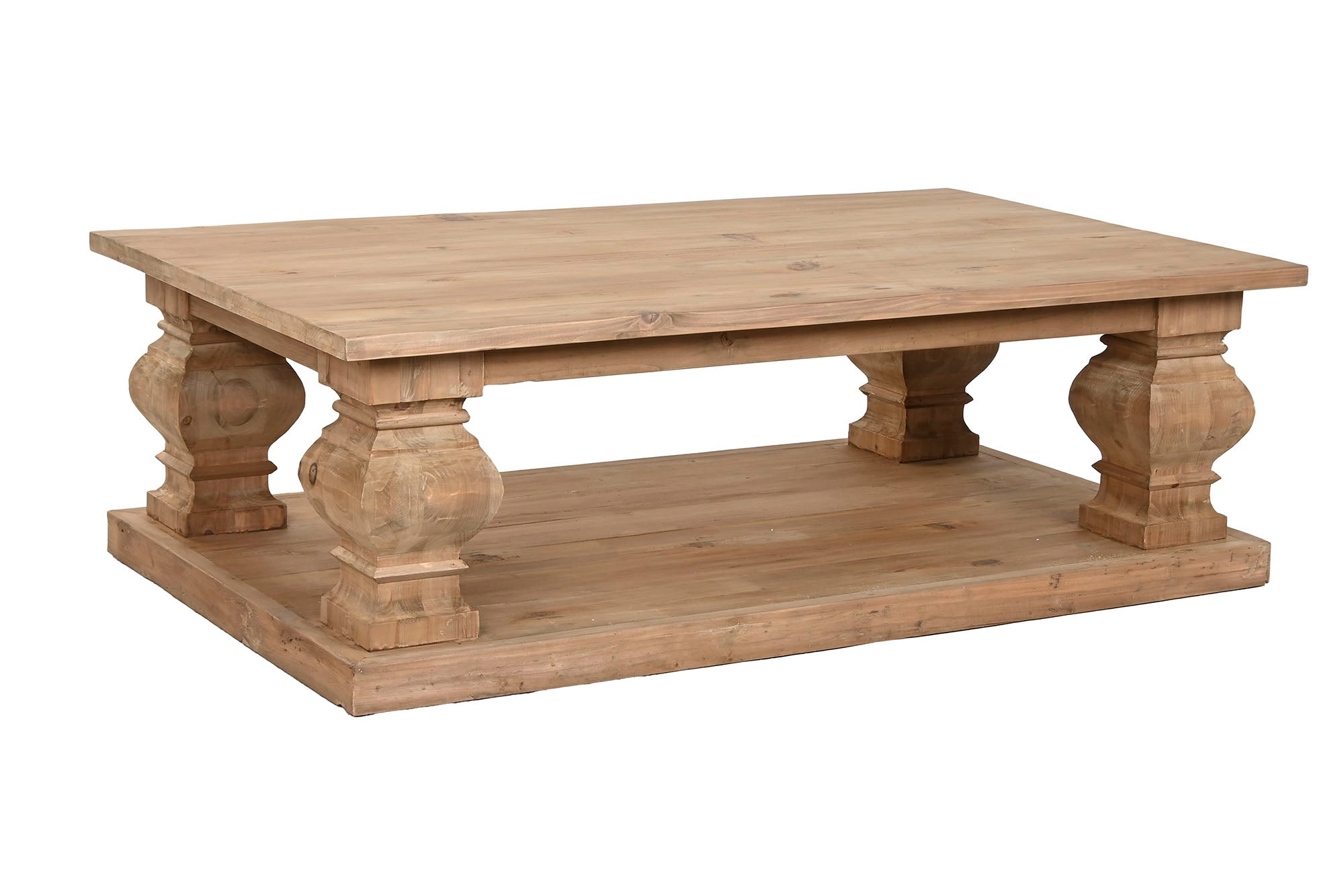 Mesa Centro Madera Reciclada Abeto 152X91X48