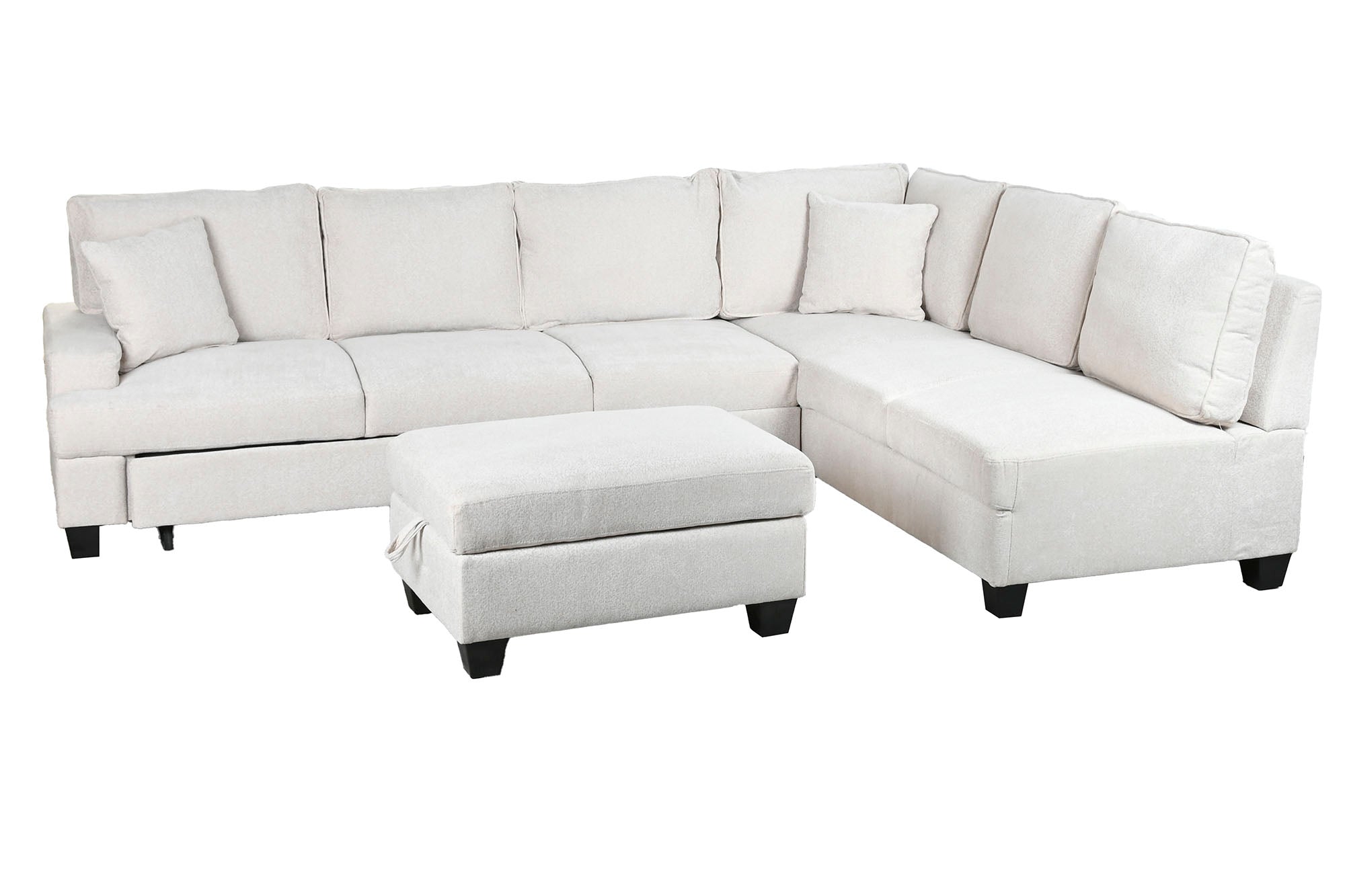 Sofa Cama Poliester 285X260X90 Beige